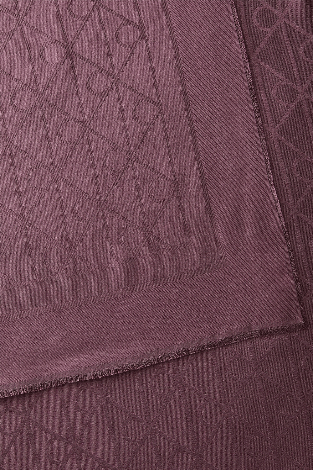 Calvin Klein Emblem Aop Glossy Tonal Scarf Kadın Atkı Siyah