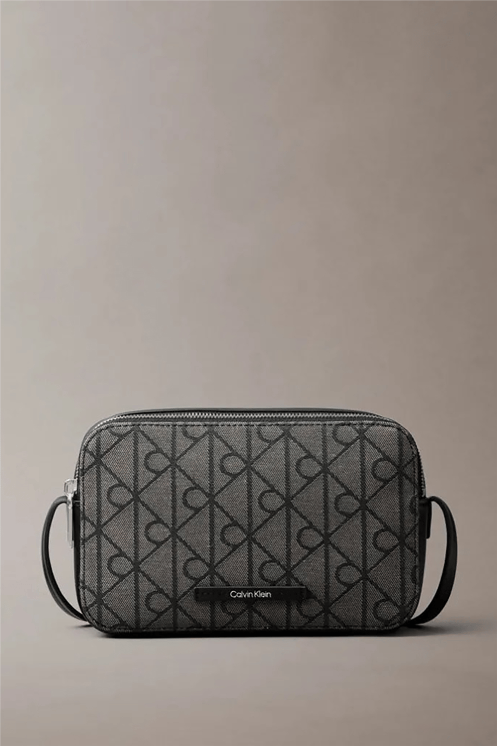 Calvin Klein Emblem Aop Jacquard Camera Bag Kadın Mini Omuz Çantası Yeşil