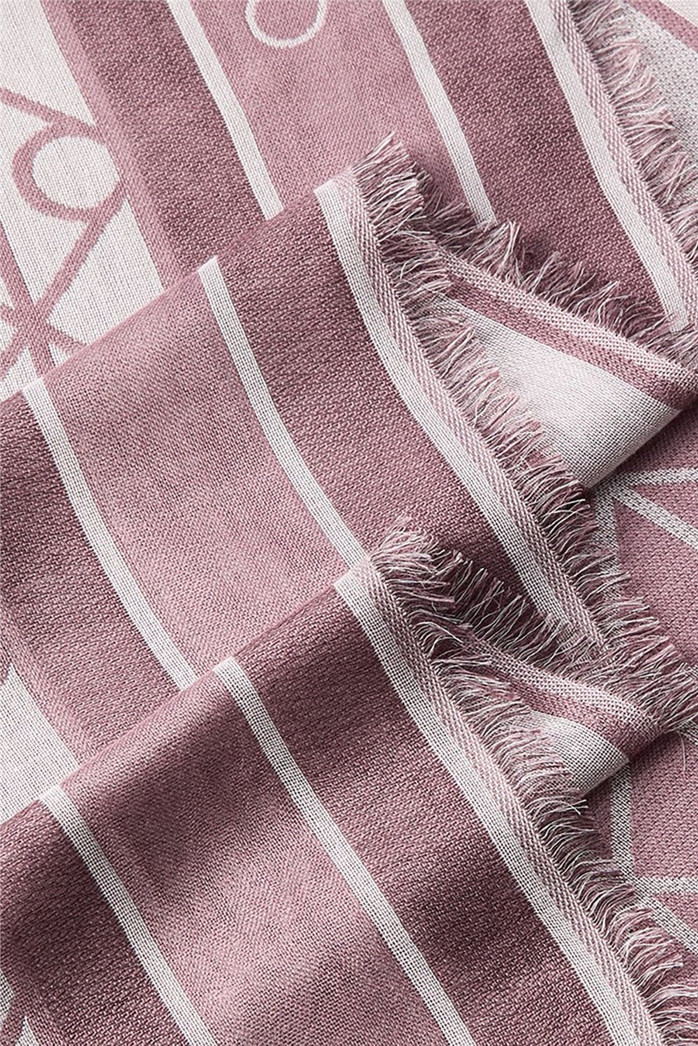 Calvin Klein Emblem Aop Jacquard Square Scarf Kadın Atkı Siyah