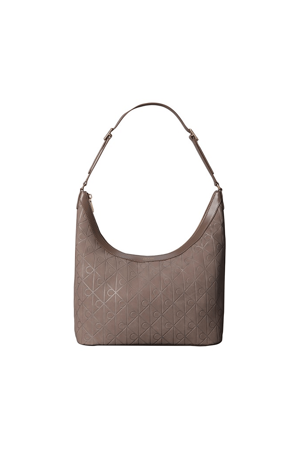 Calvin Klein Emblem Aop Sueded M Shoulder Bag Kadın Mini Omuz Çantası