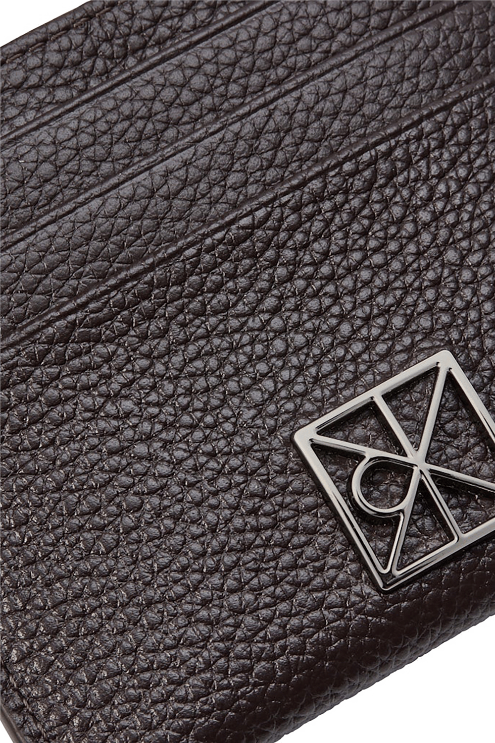 Calvin Klein Emblem Hw Pebble Cardholder Kadın Kartlık Kahverengi