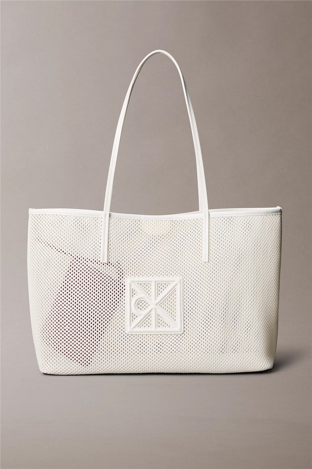 Calvin Klein Emblem Mesh Tote Kadın Omuz Çantası Çok Renkli