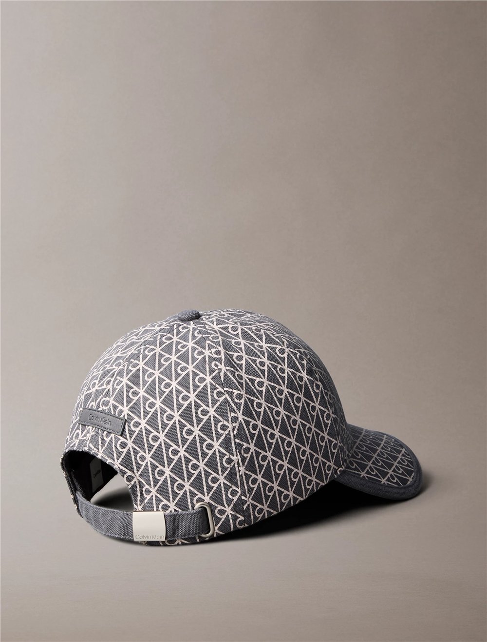 Calvin Klein Emblem Print W Leather Patch Cap Erkek Baseball Şapka