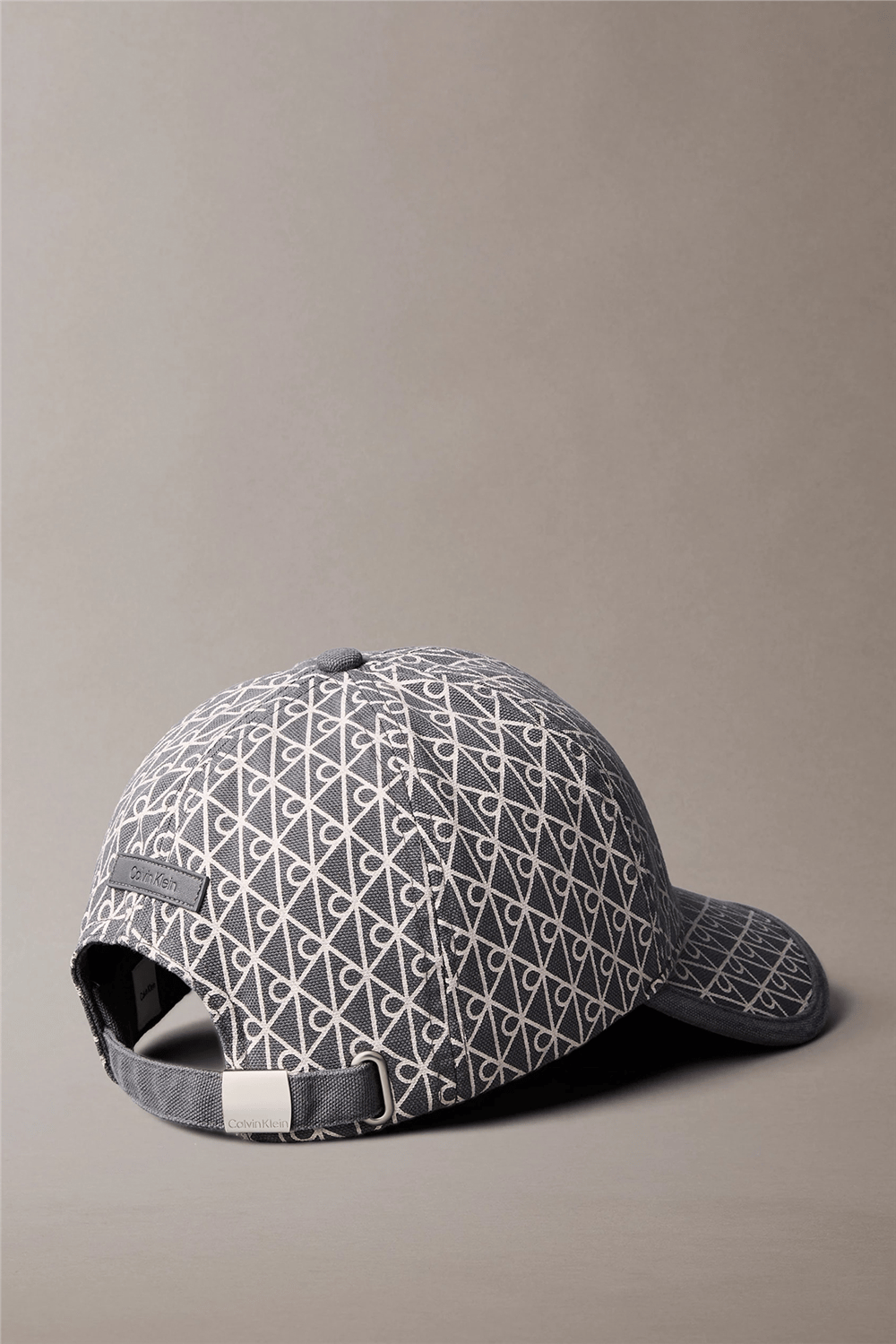 Calvin Klein Emblem Print W Leather Patch Cap Erkek Baseball Şapka