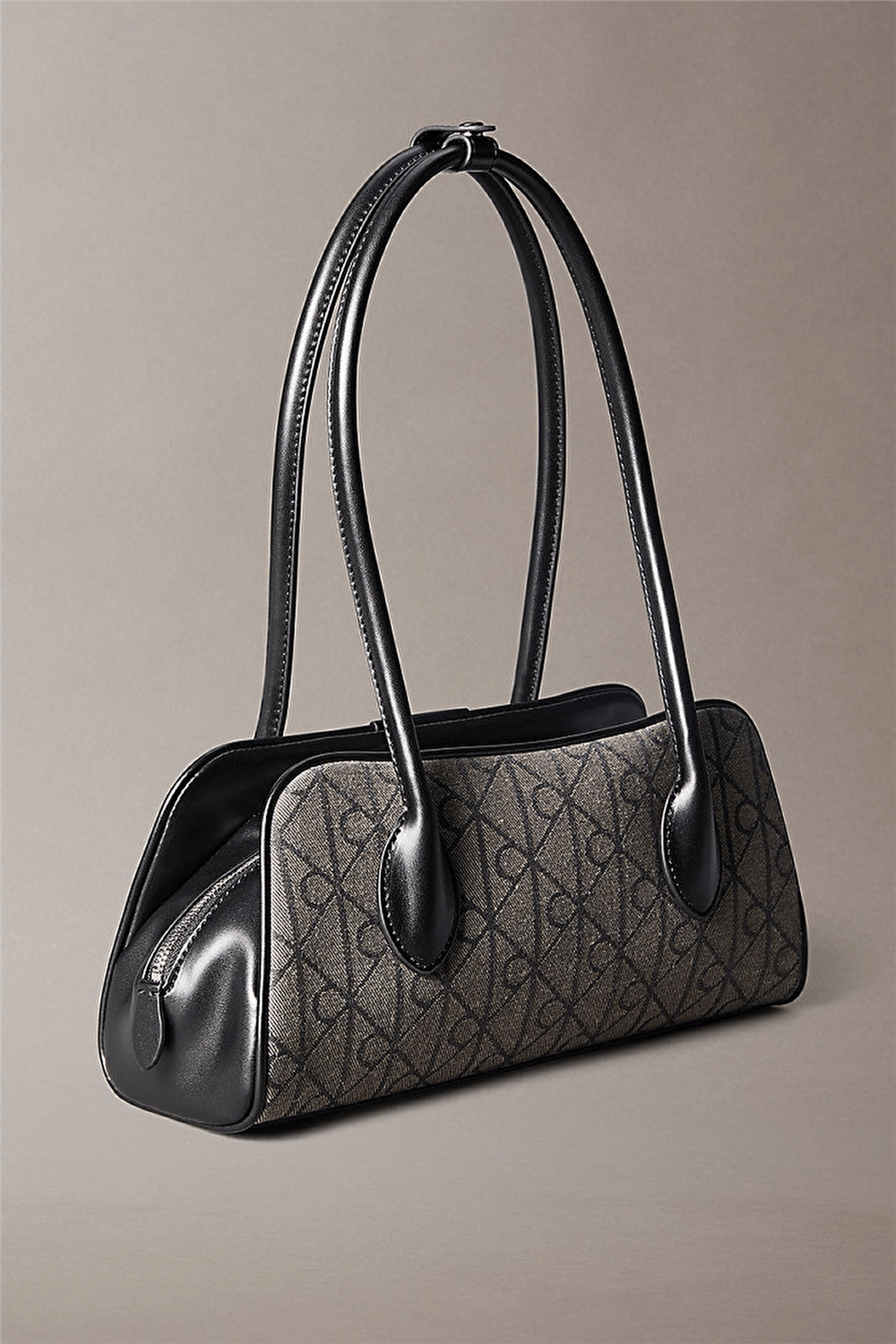 Calvin Klein Emblem Trio Jacquard Shoulder Ba Kadın Omuz Çantası