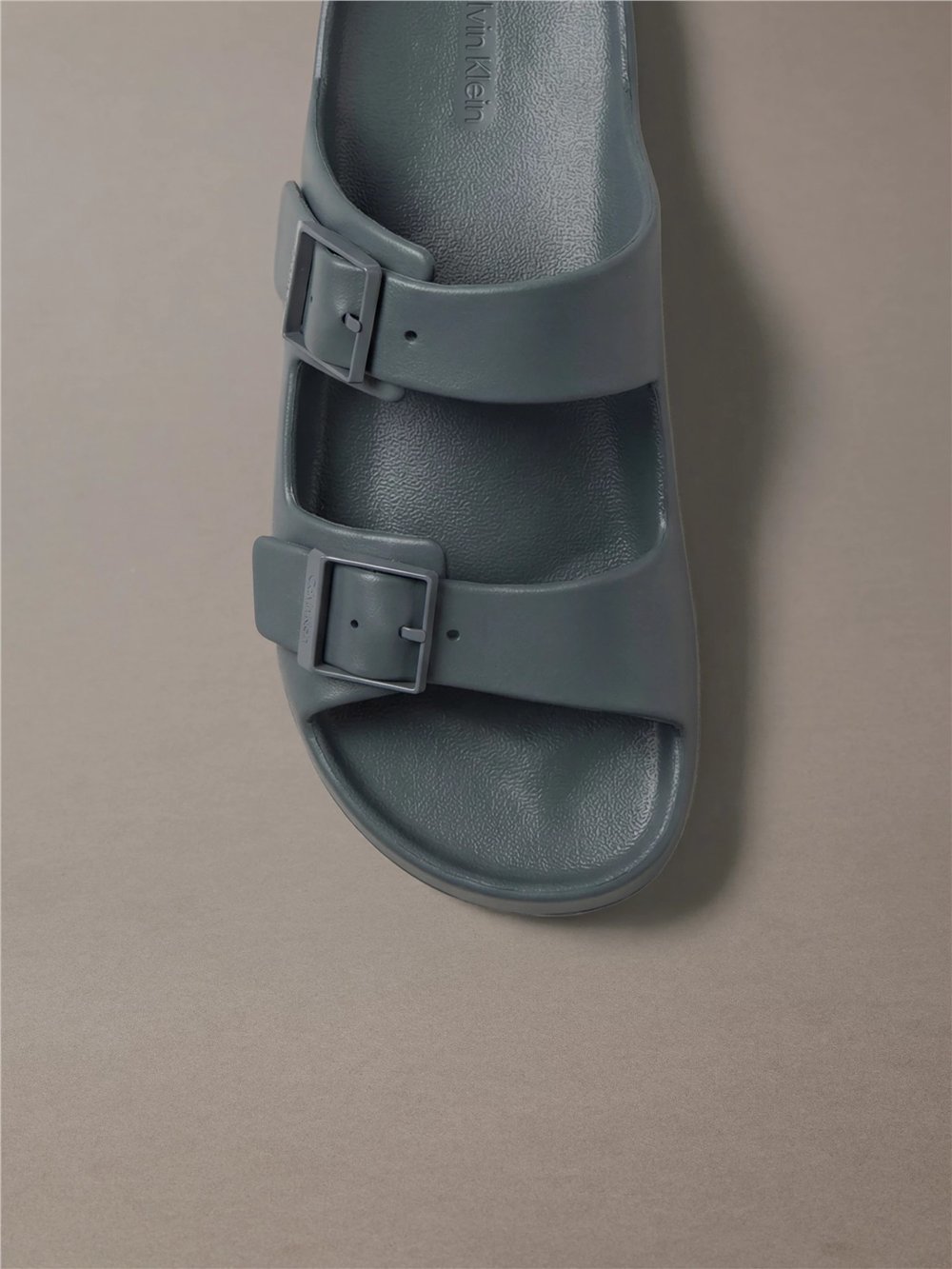 Calvin Klein Ergon Eva Double Bar Erkek Sandalet Gri