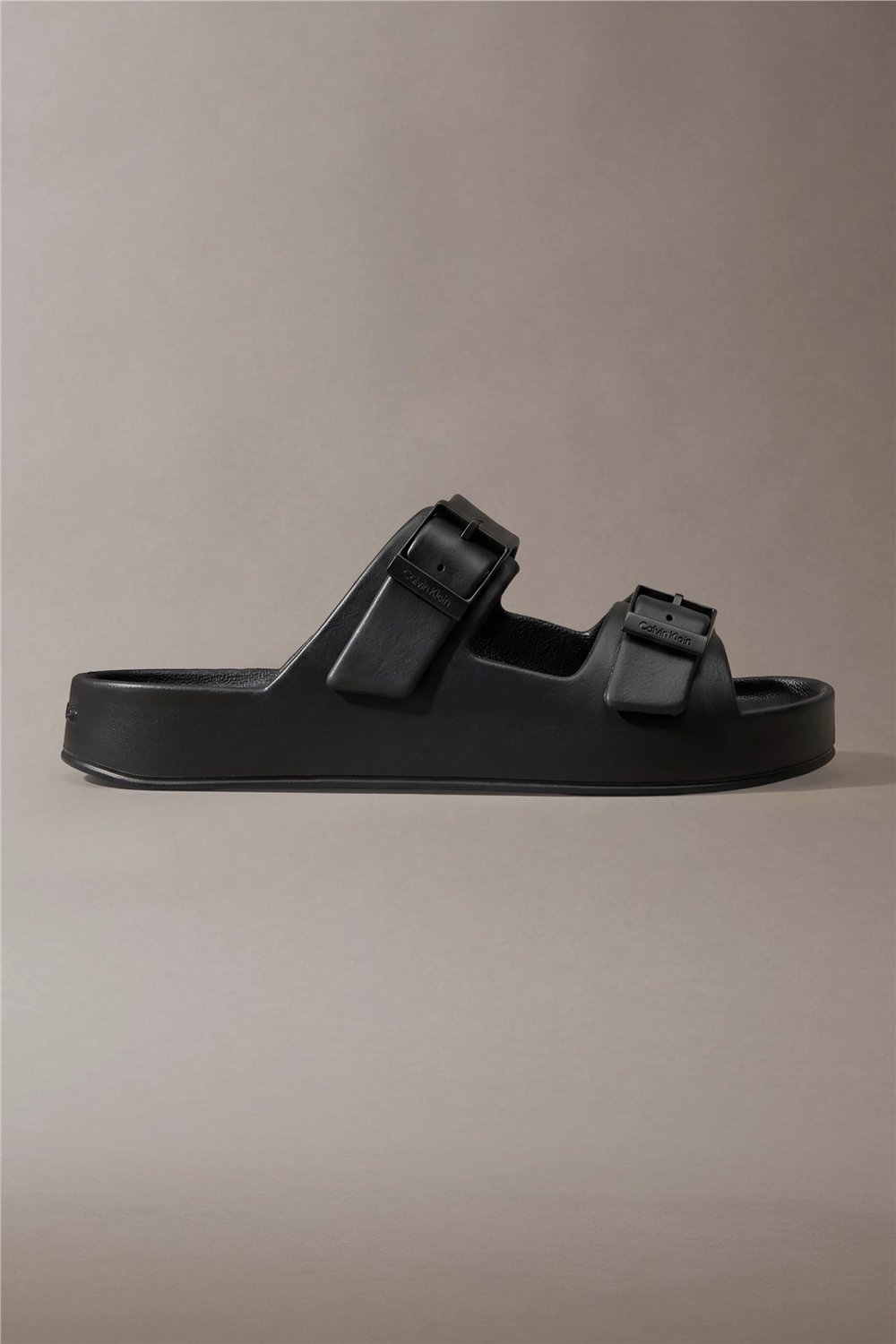 Calvin Klein Ergon Eva Double Bar Erkek Sandalet Siyah