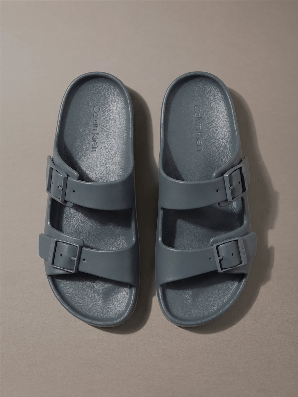 Calvin Klein Ergon Eva Double Bar Erkek Sandalet Gri