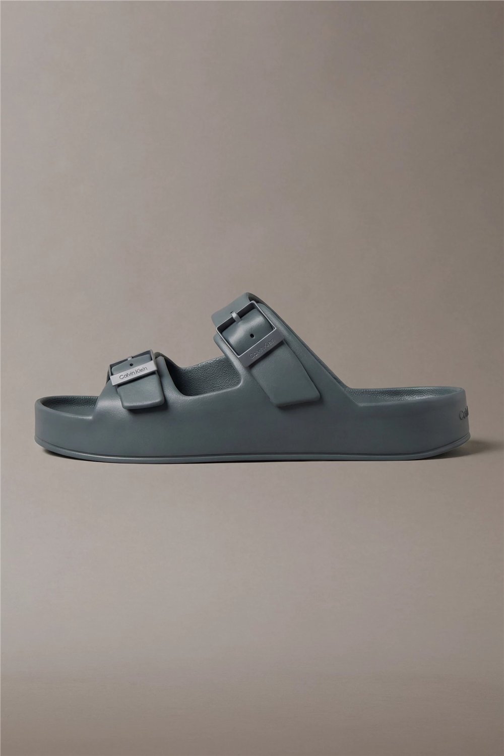 Calvin Klein Ergon Eva Double Bar Erkek Sandalet Gri