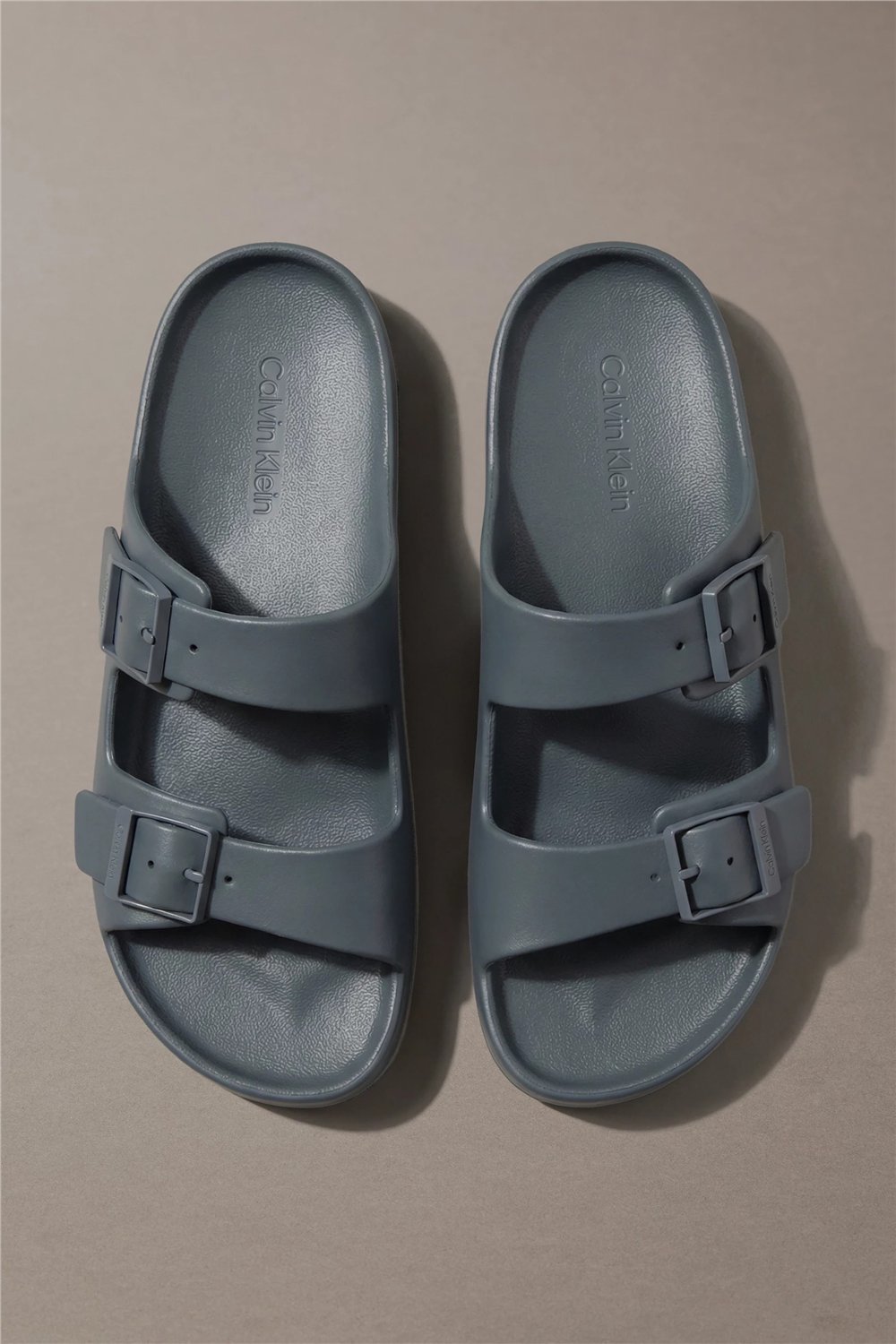 Calvin Klein Ergon Eva Double Bar Erkek Sandalet Gri