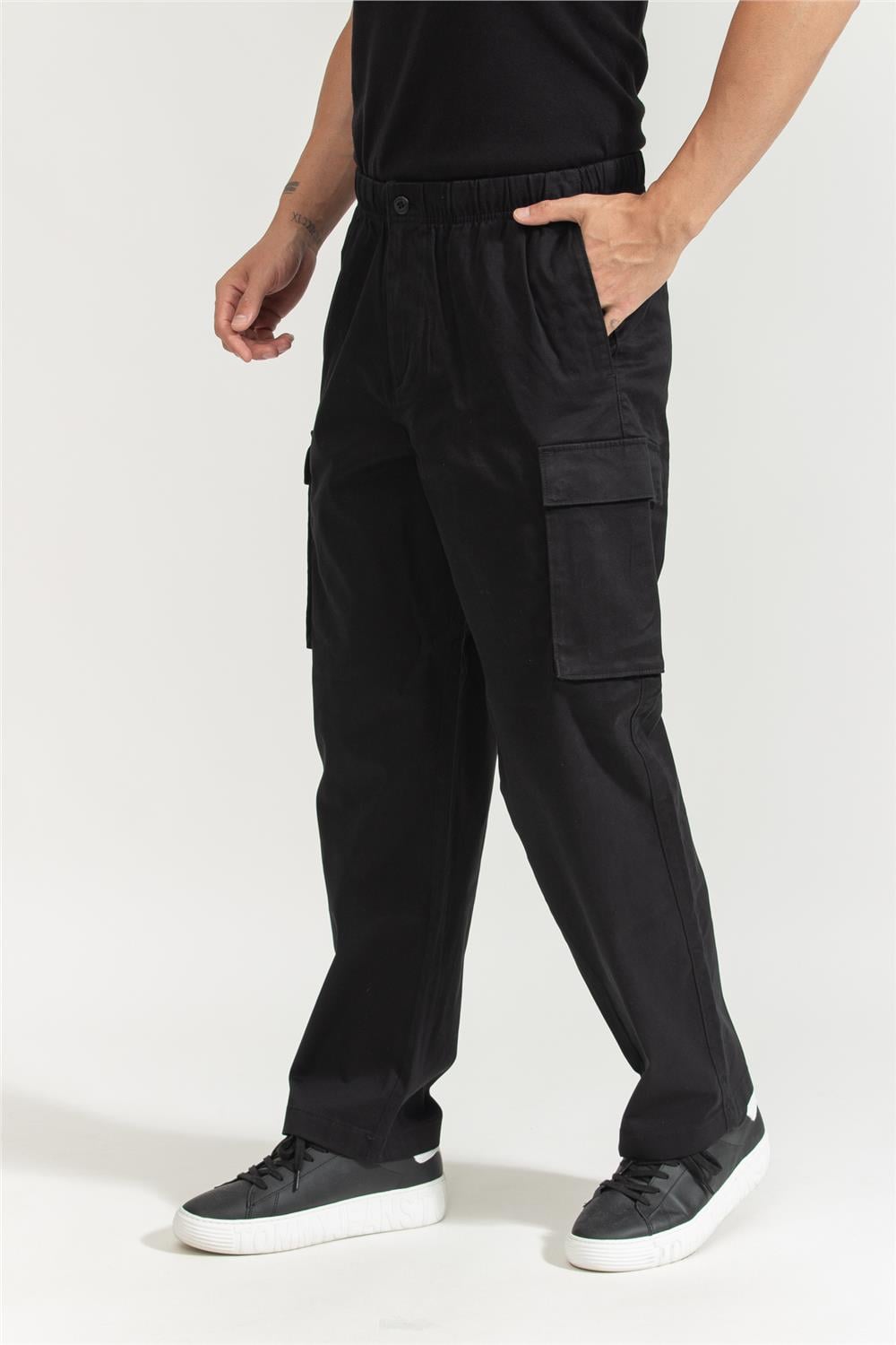 Calvin Klein Erkek Kargo Pantolon Siyah