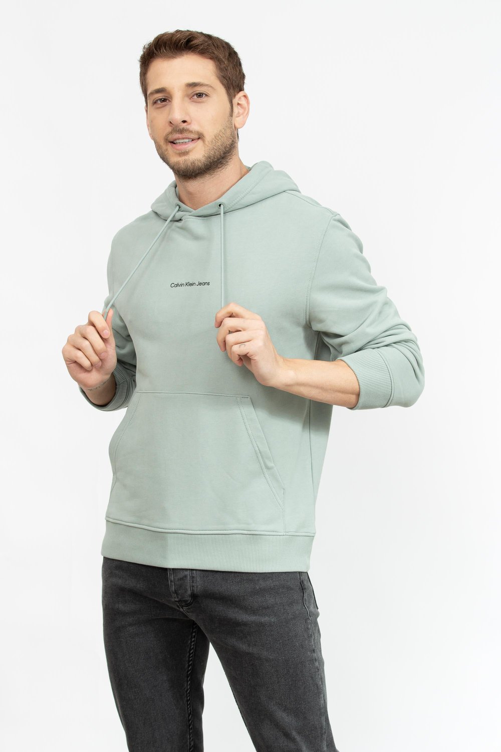 Calvin Klein Erkek Sweatshirt Gri