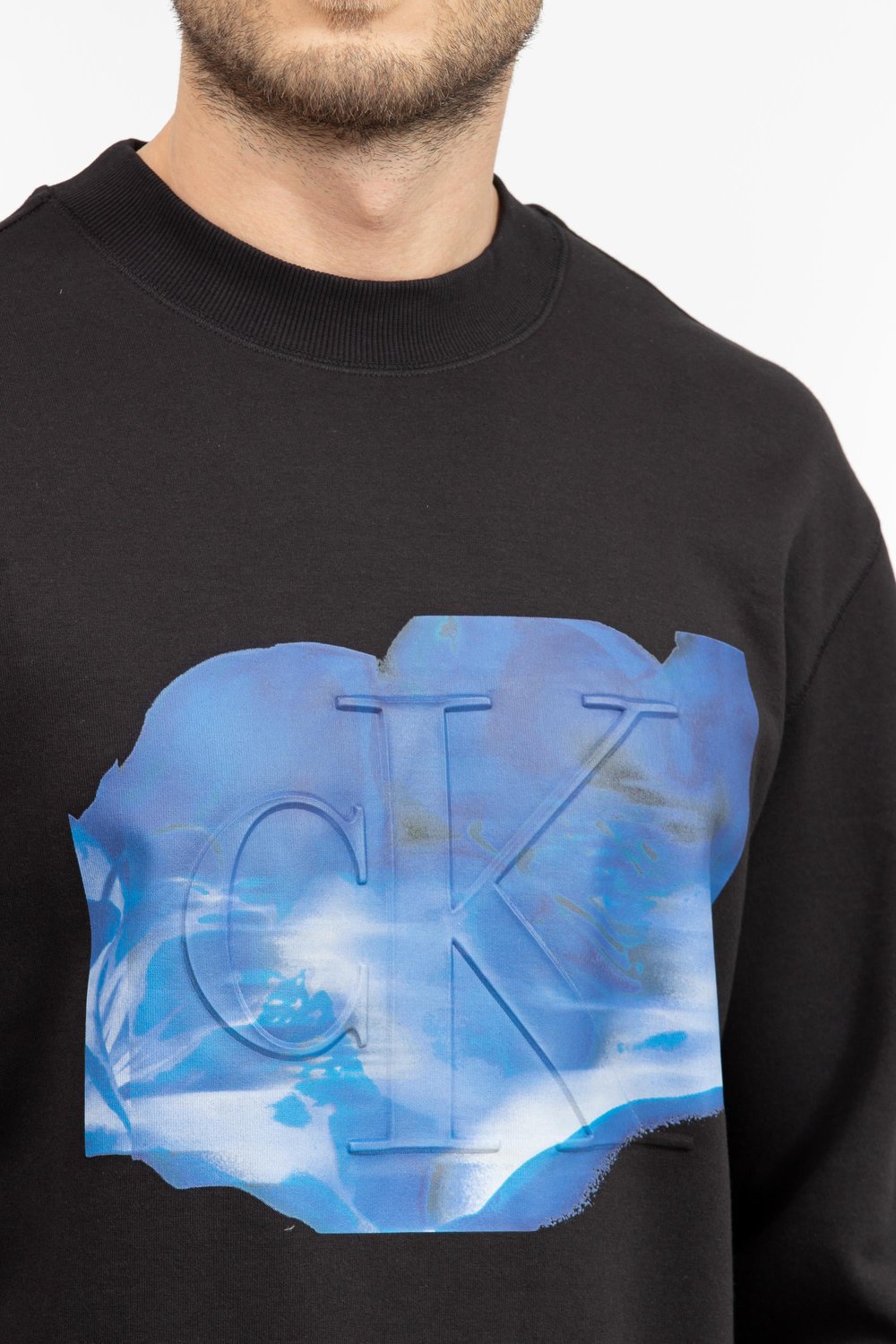 Calvin Klein Erkek Sweatshirt Siyah
