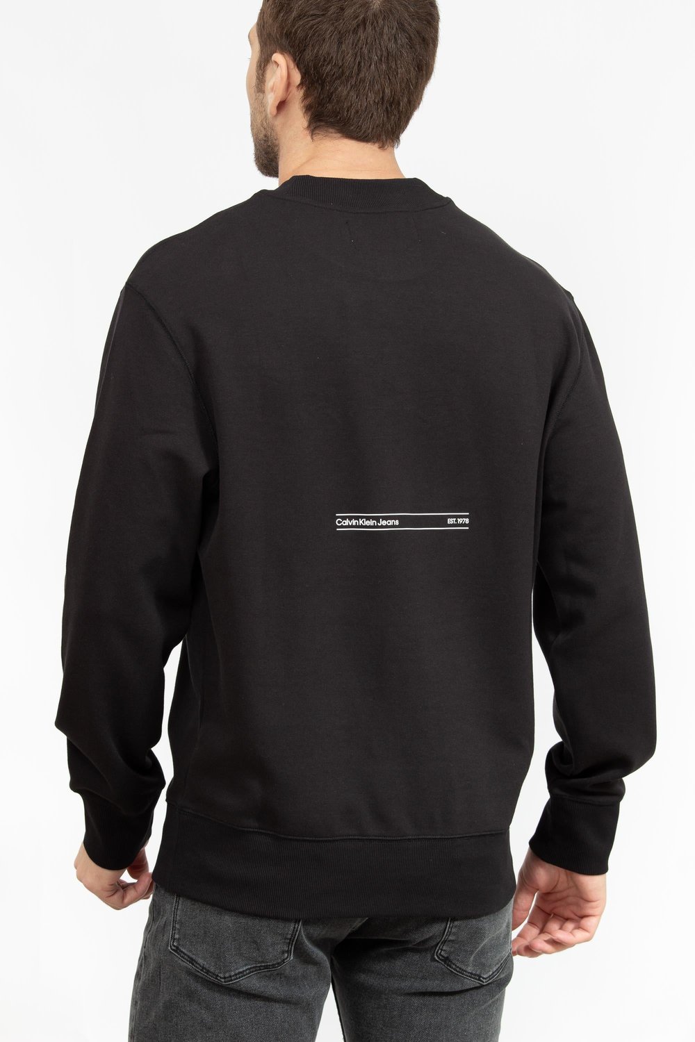 Calvin Klein Erkek Sweatshirt Siyah