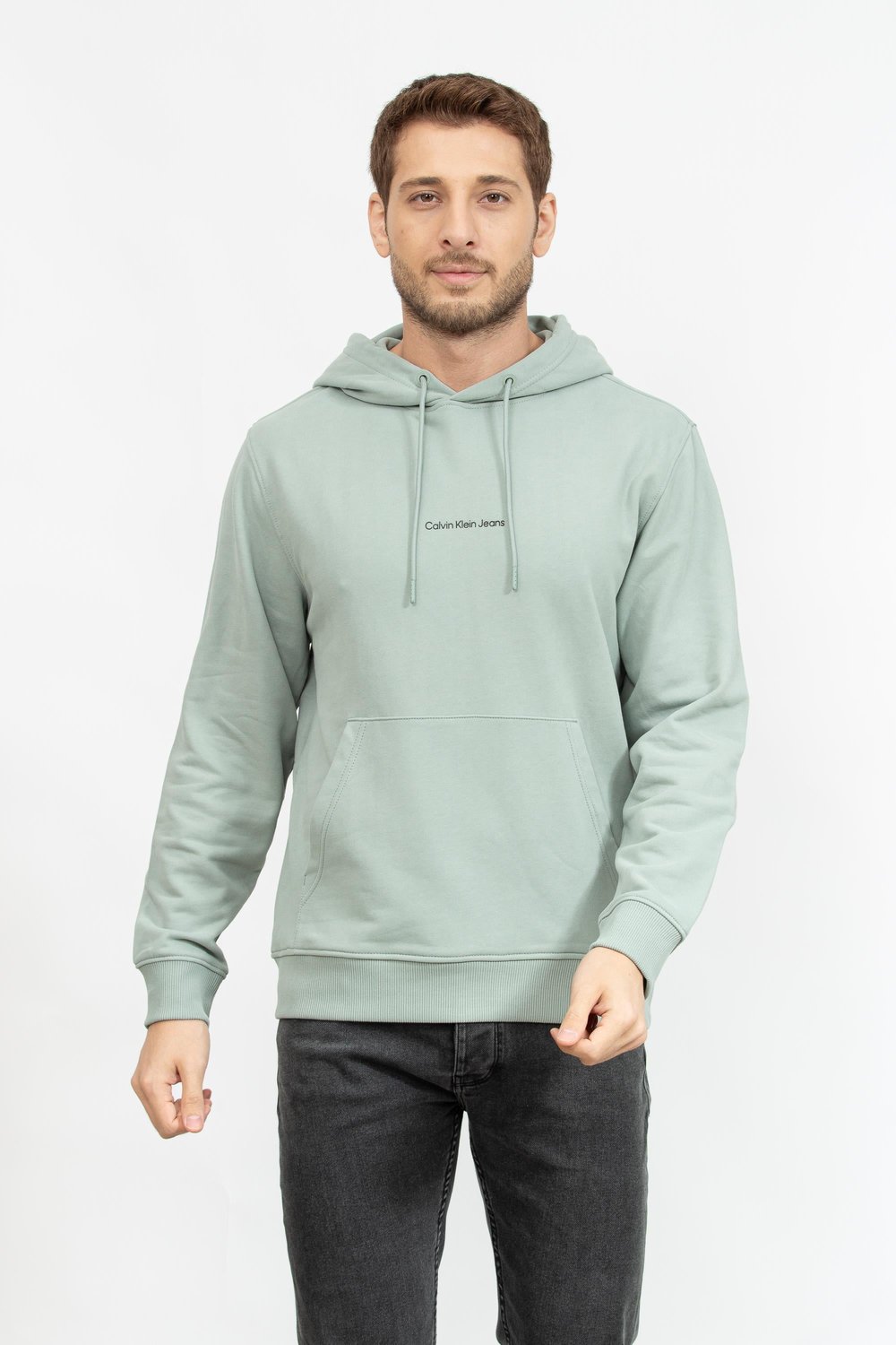 Calvin Klein Erkek Sweatshirt Gri