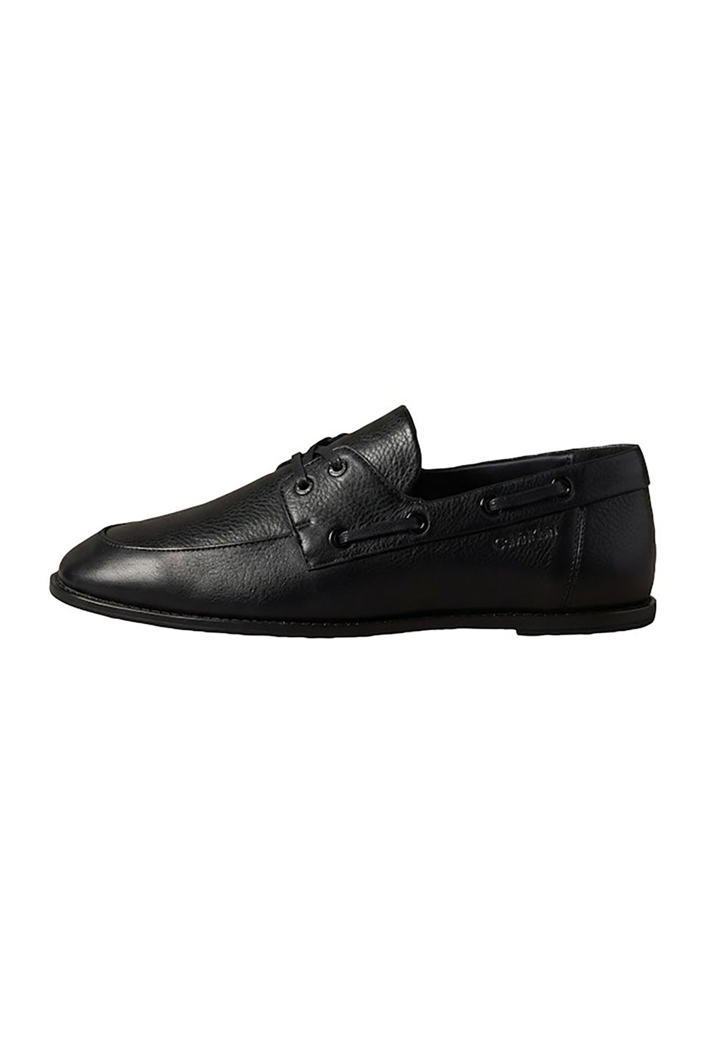 Calvin Klein Ess Boatshoe Lth Kadın Makosen Ayakkabı Siyah