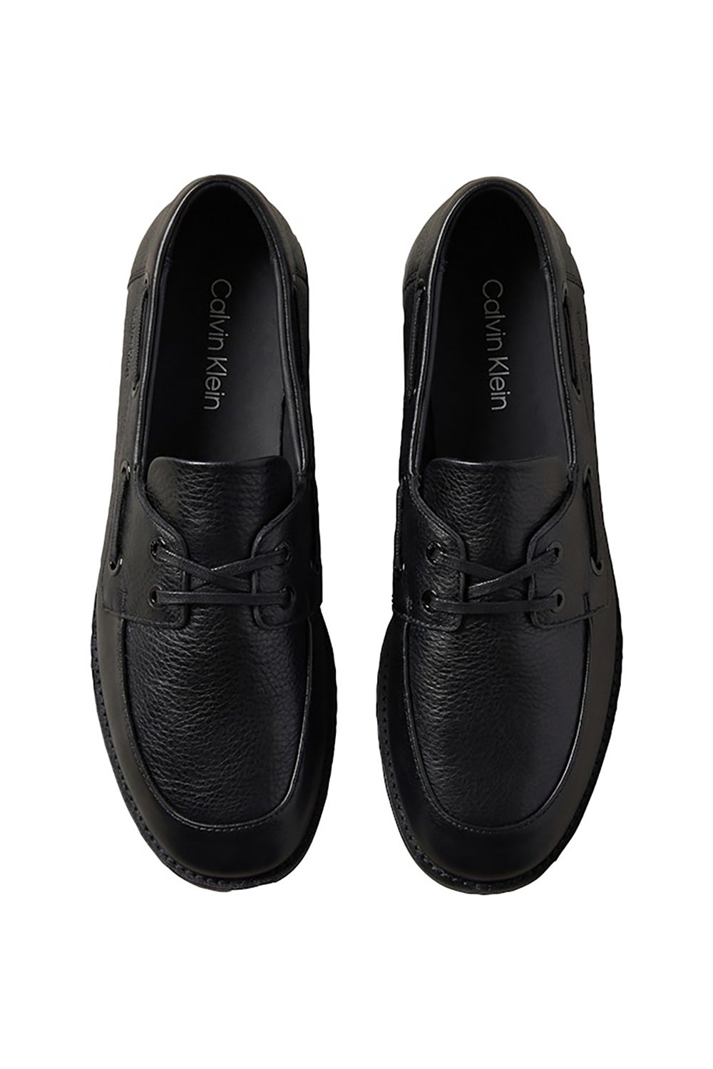 Calvin Klein Ess Boatshoe Lth Kadın Makosen Ayakkabı Siyah
