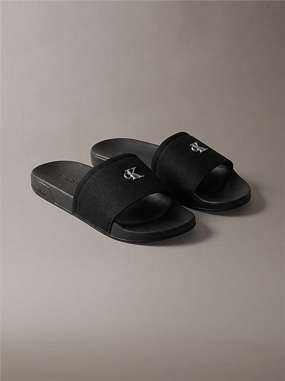 Calvin Klein Ess Slide Canvas Hdw Kadın Terlik Siyah