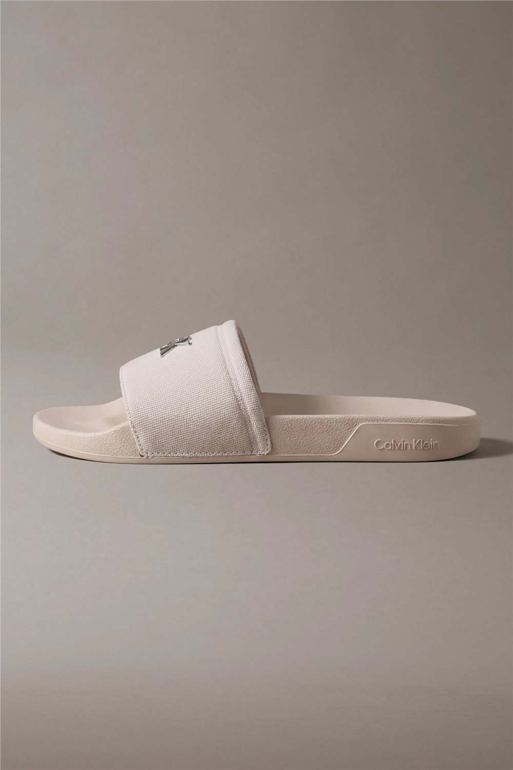 Calvin Klein Ess Slide Canvas Hdw Kadın Terlik Bej