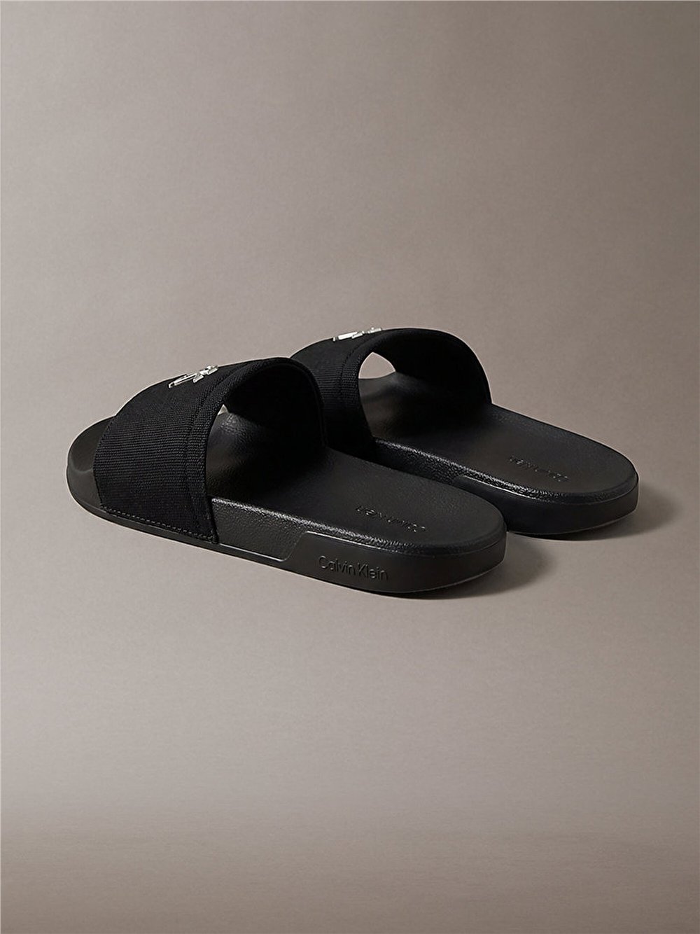 Calvin Klein Ess Slide Canvas Hdw Kadın Terlik Siyah