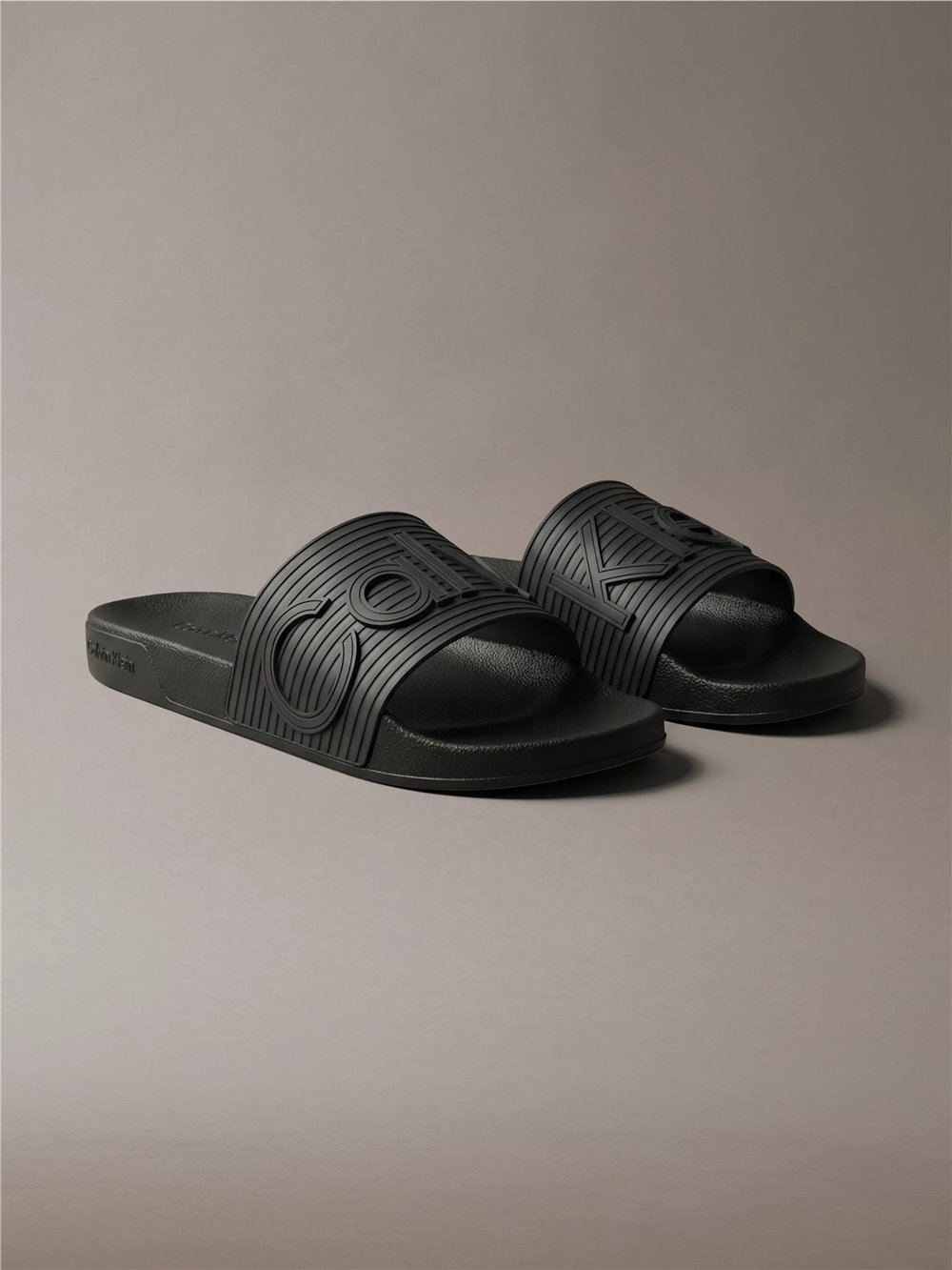 Calvin Klein Ess Slide Texture Erkek Terlik Siyah