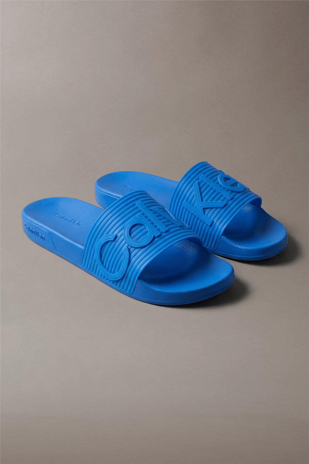 Calvin Klein Ess Slide Texture Erkek Terlik Mavi