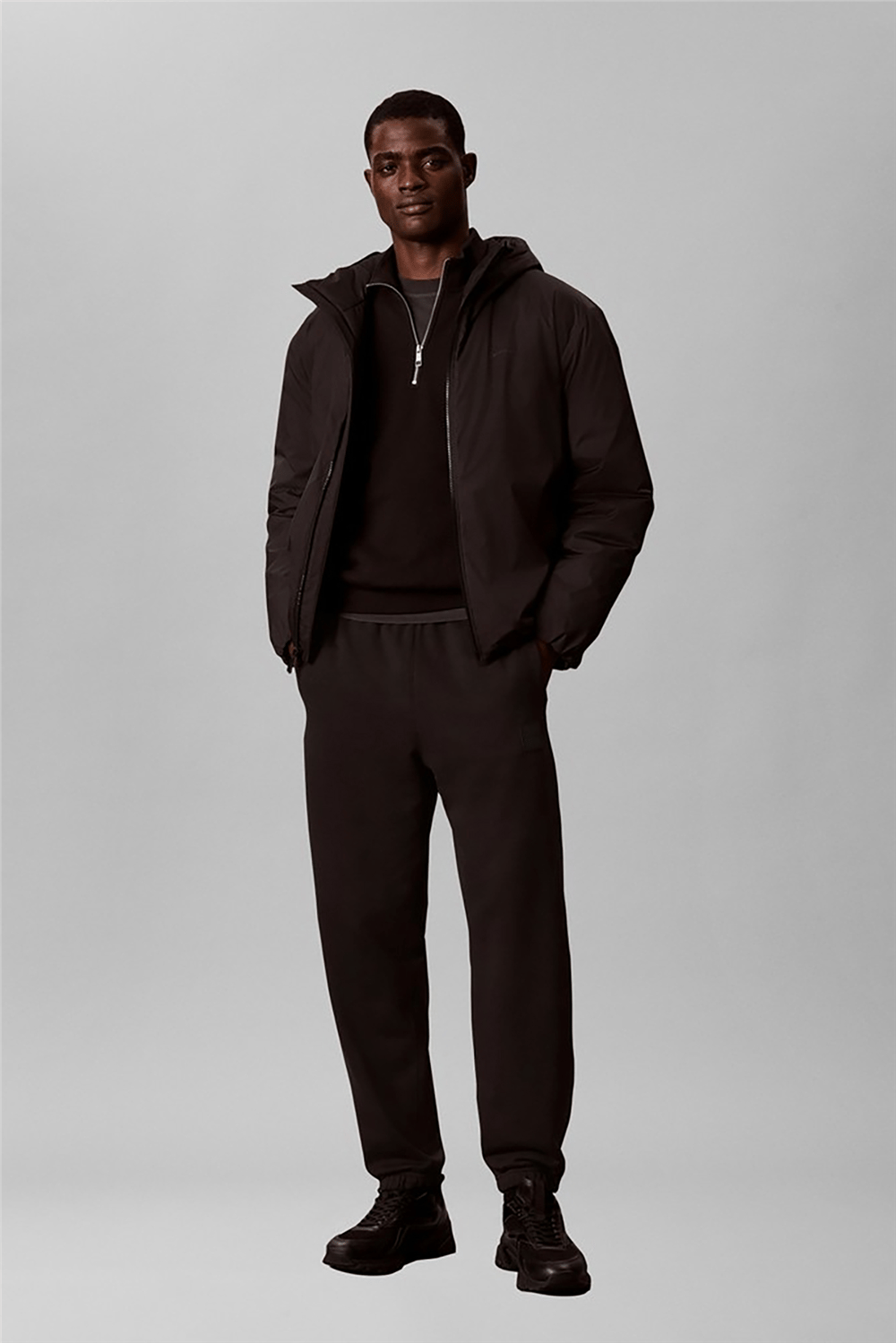 Calvin Klein Eu 350 Terry Spw Rubber Badge Jo Erkek Eşofman Altı Siyah