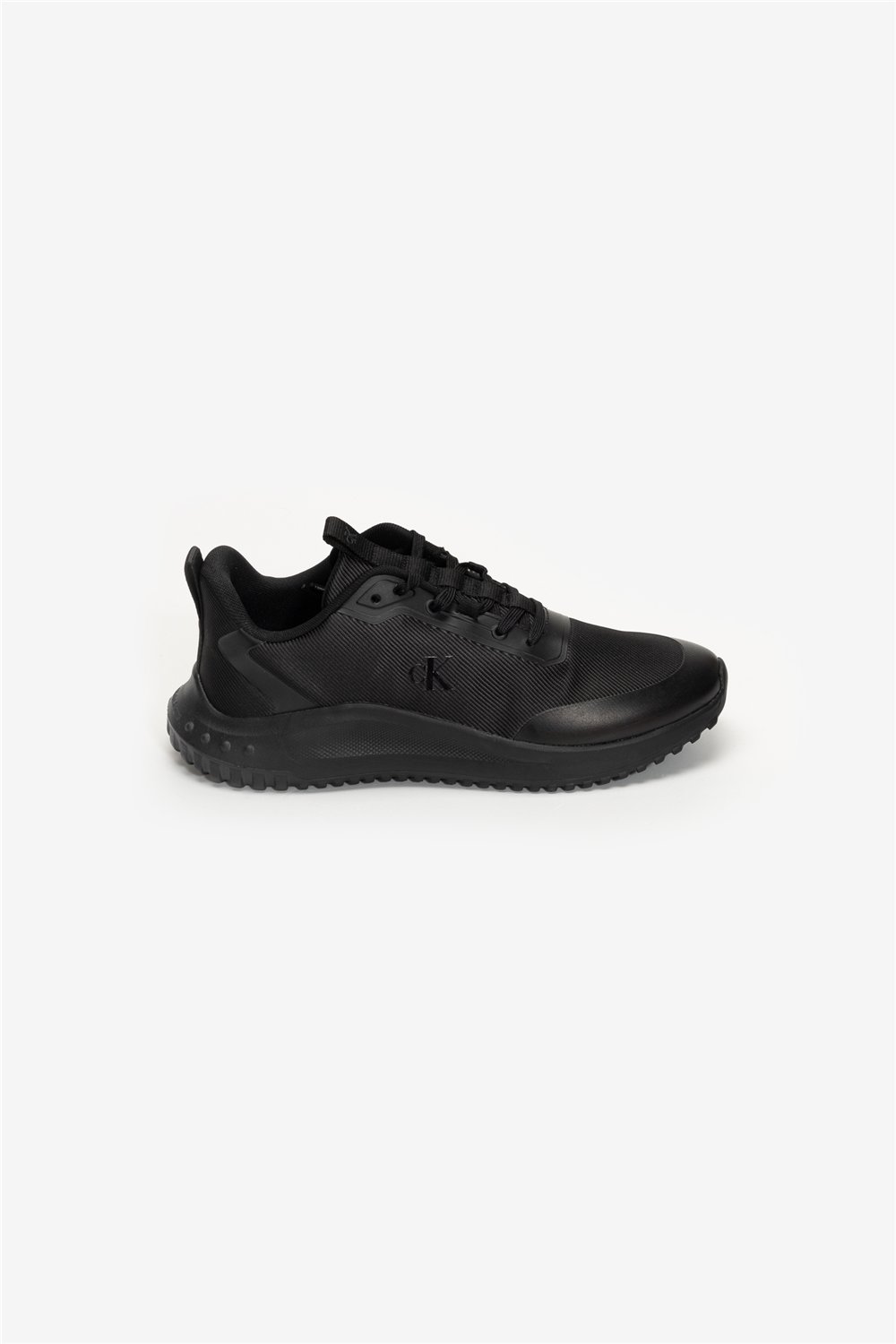 Calvin Klein Eva Runner Lace Up Mat Mix Erkek Sneaker Siyah
