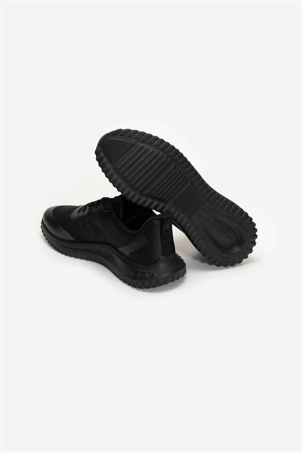 Calvin Klein Eva Runner Lace Up Mat Mix Erkek Sneaker Siyah