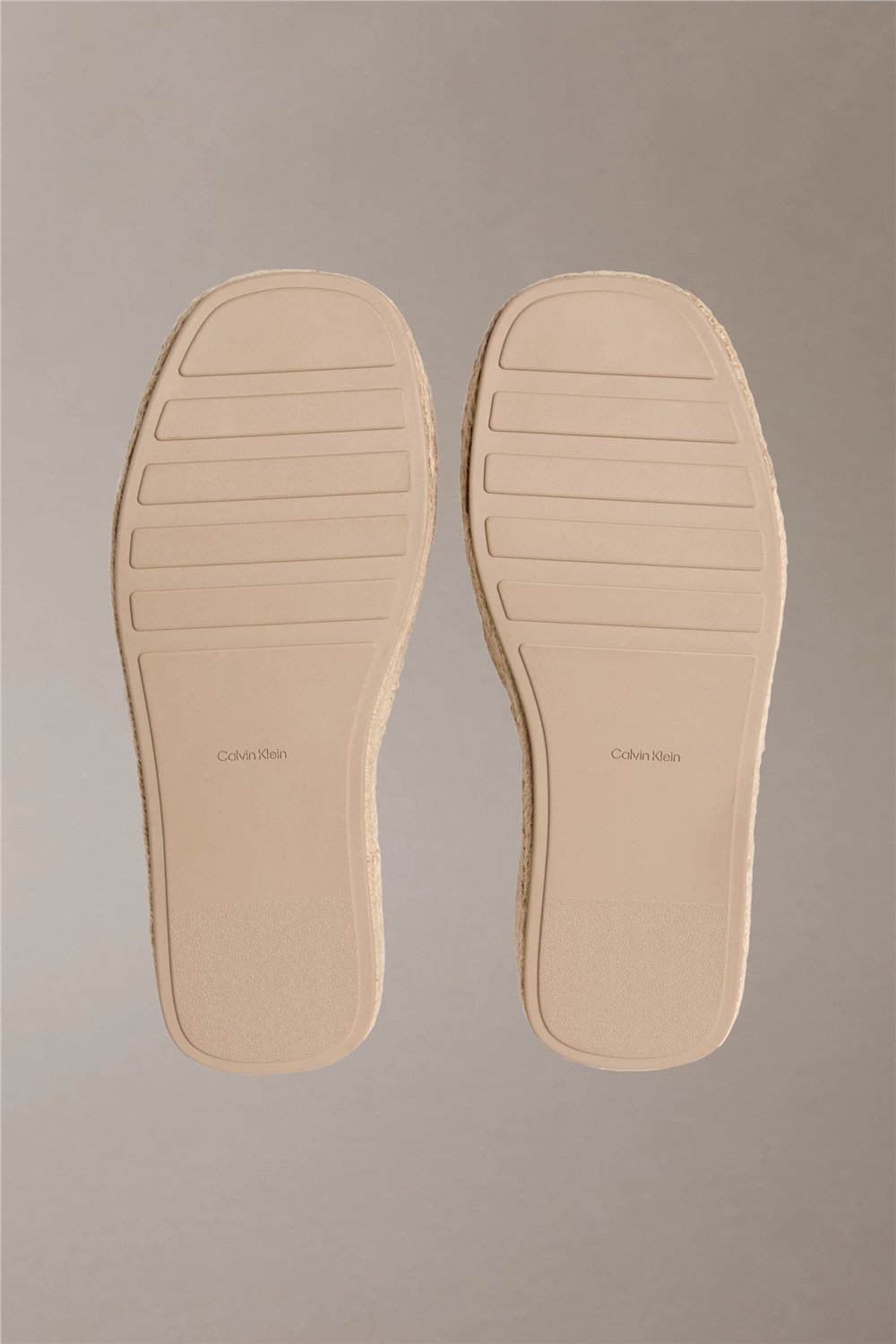 Calvin Klein Flatf Espa Mule Nub Kadın Espadril Bej