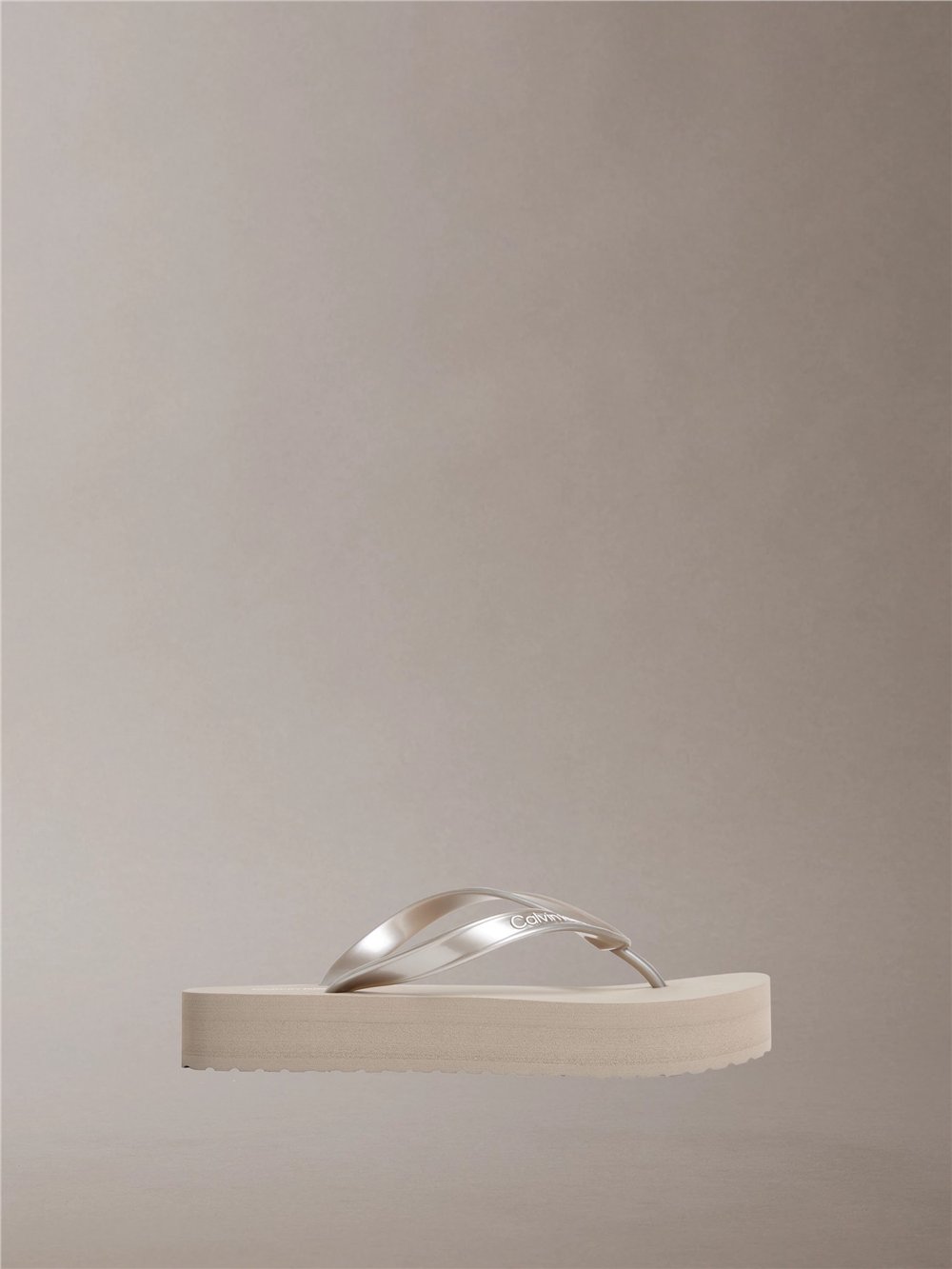Calvin Klein Flatform Flip Flop M Kadın Terlik Gri
