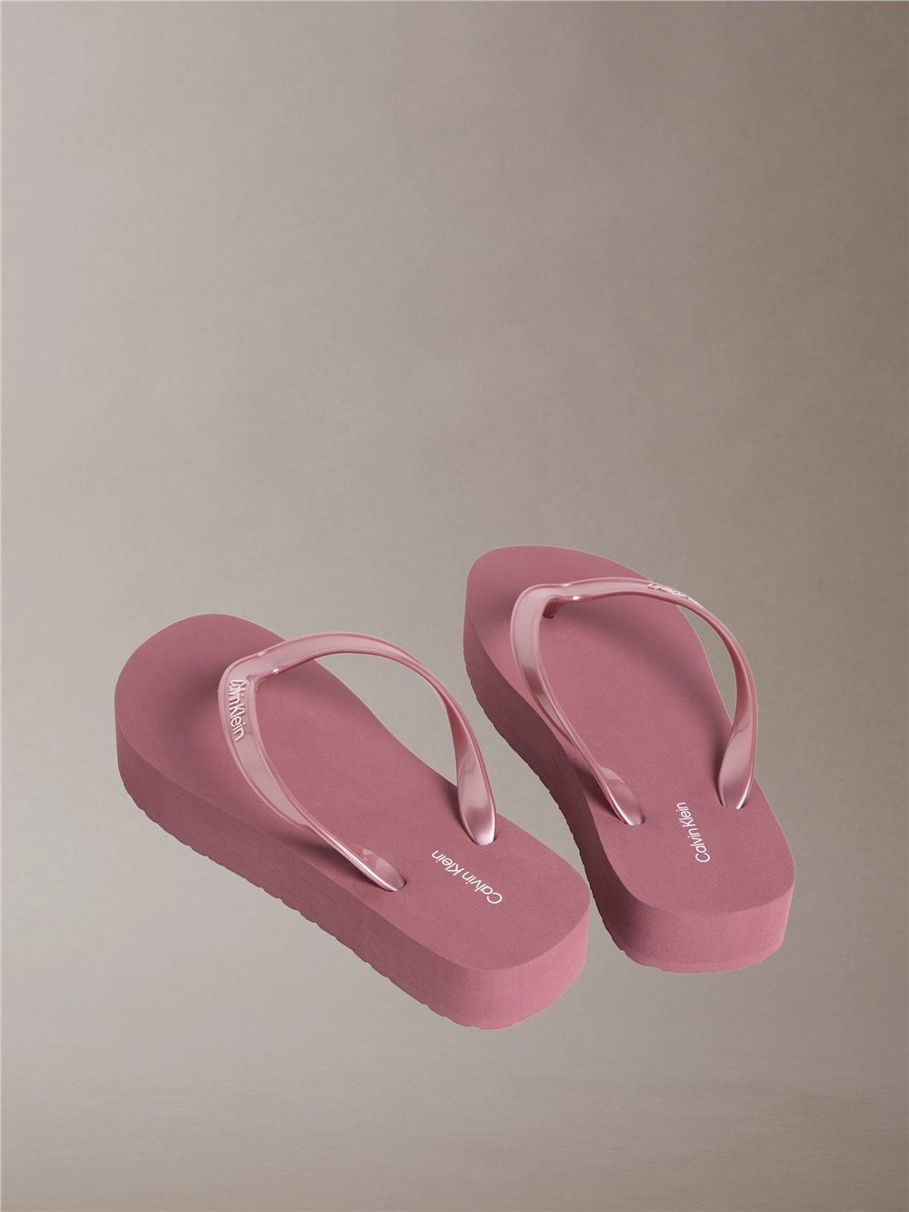 Calvin Klein Flatform Flip Flop M Kadın Terlik Mor