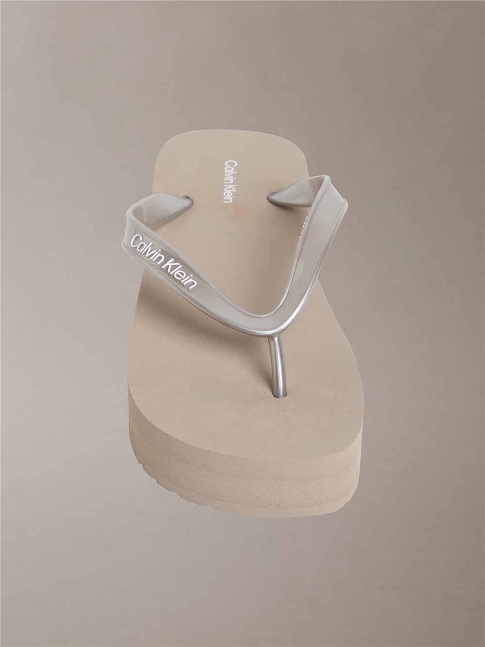 Calvin Klein Flatform Flip Flop M Kadın Terlik Gri
