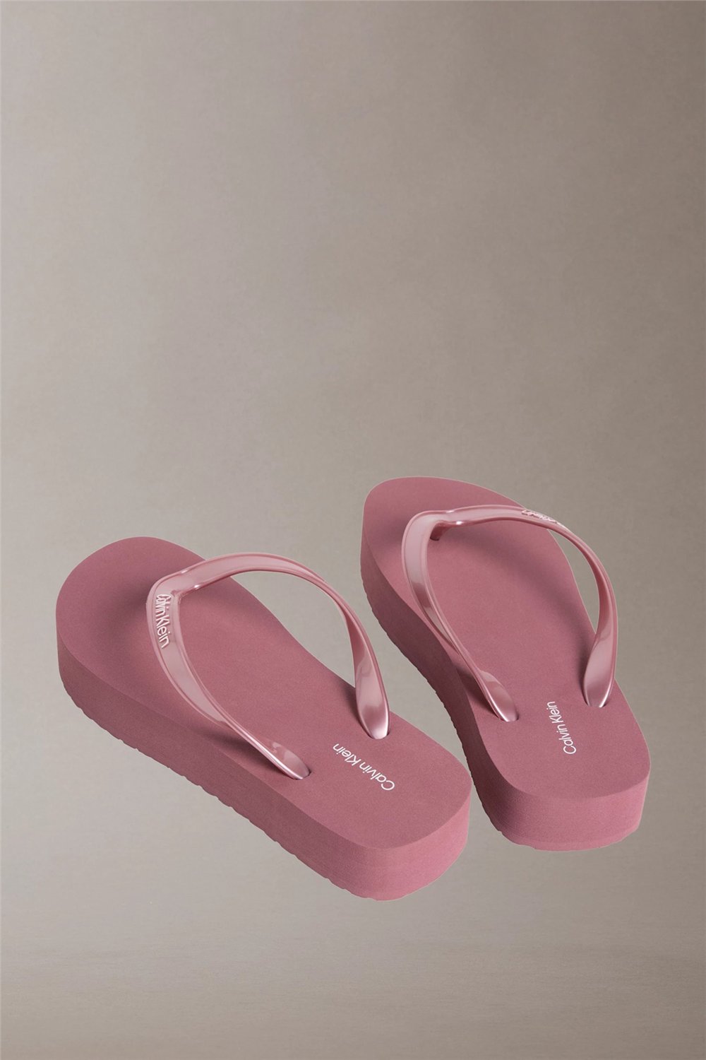 Calvin Klein Flatform Flip Flop M Kadın Terlik Mor