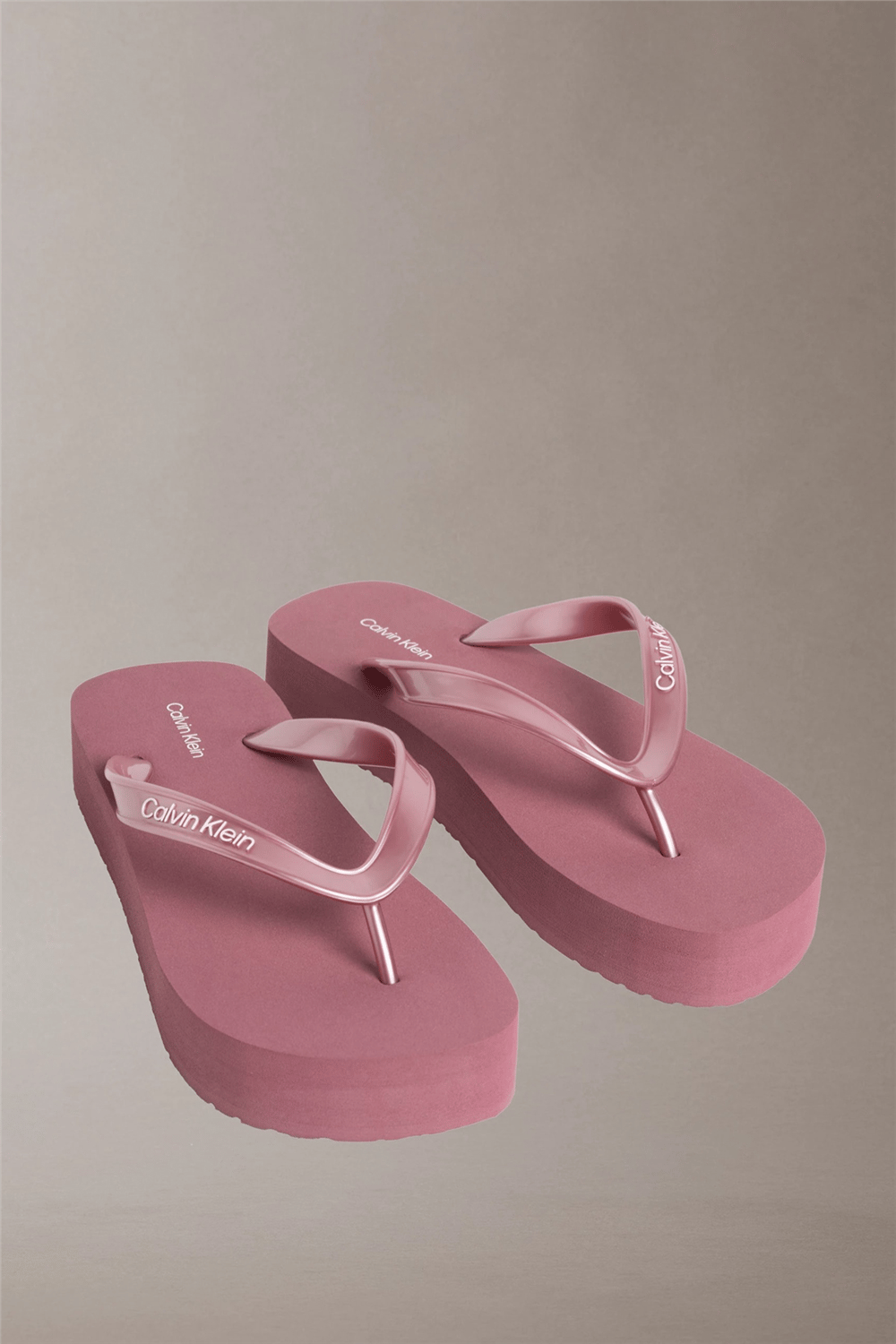 Calvin Klein Flatform Flip Flop M Kadın Terlik Mor