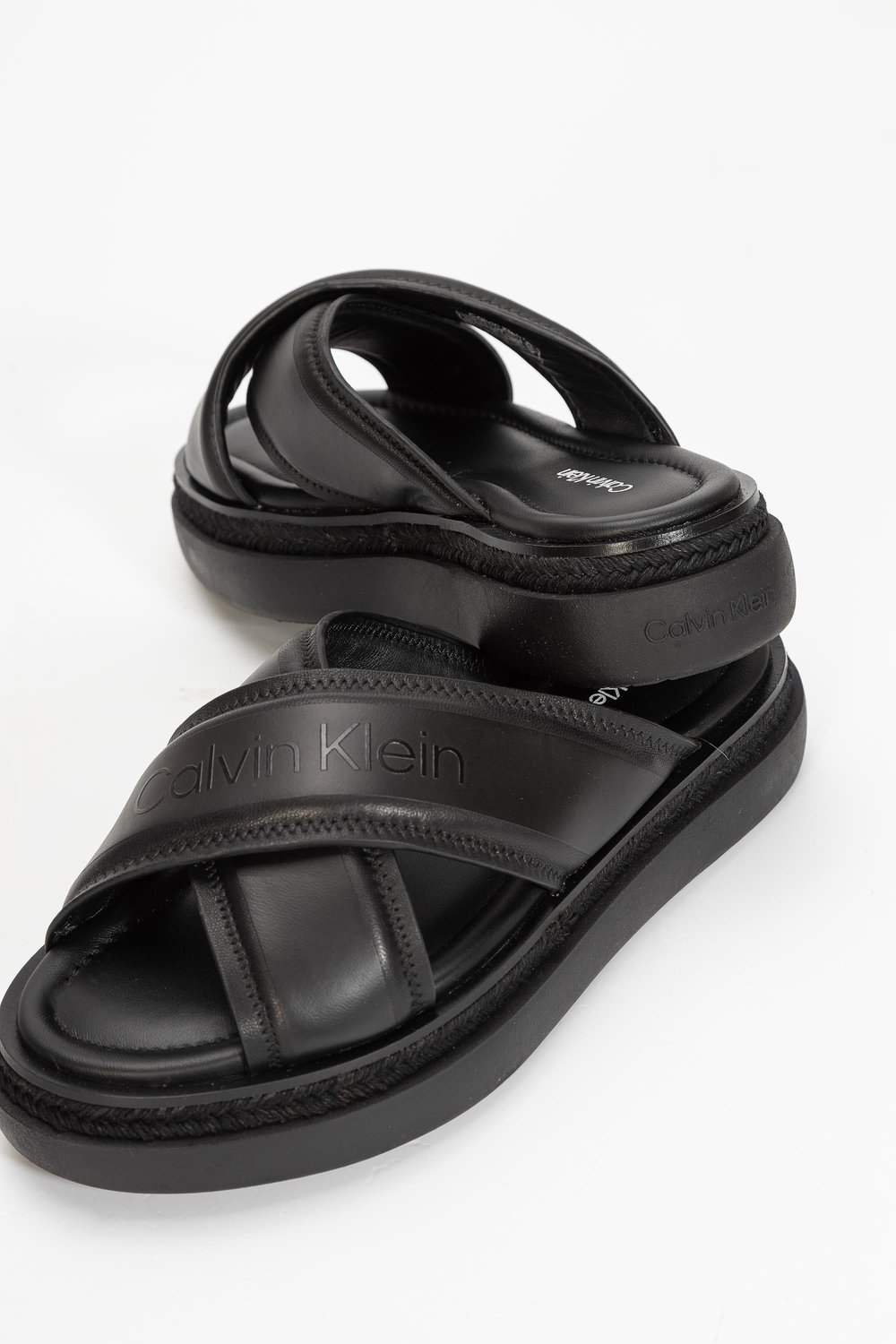 Calvin Klein Flatform Slide W/Esp Kadın Sandalet Siyah