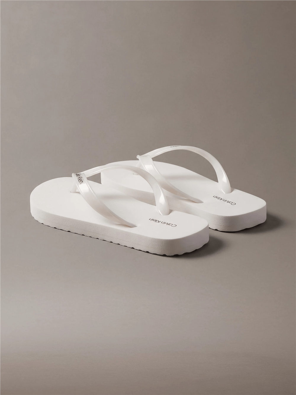 Calvin Klein Flip Flop Tpu Metall Kadın Terlik Beyaz