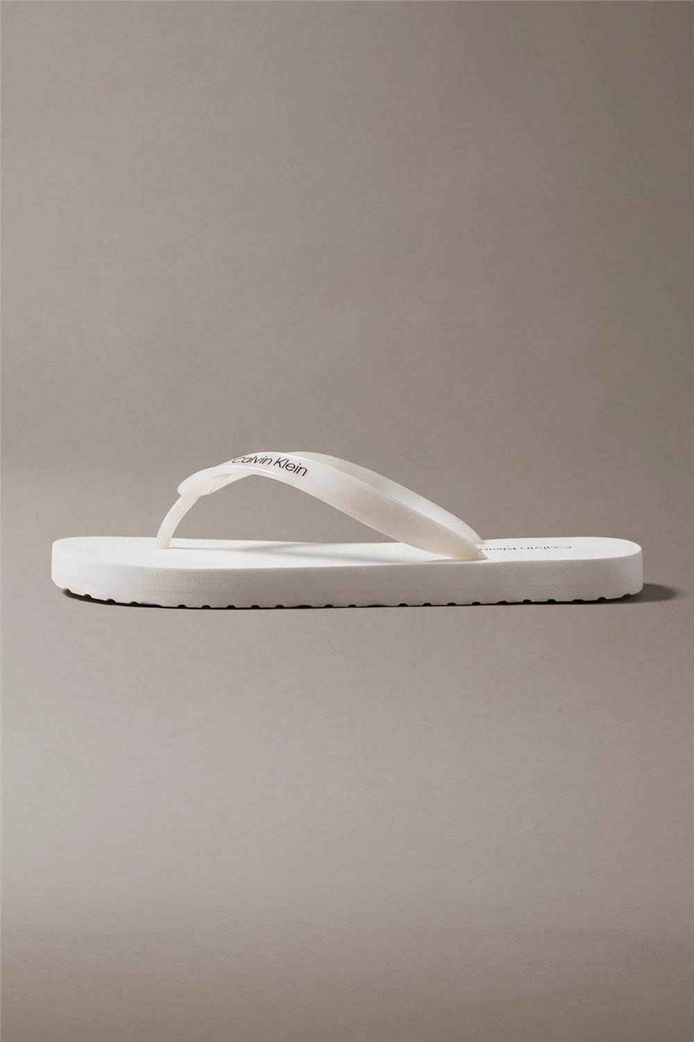 Calvin Klein Flip Flop Tpu Metall Kadın Terlik Beyaz