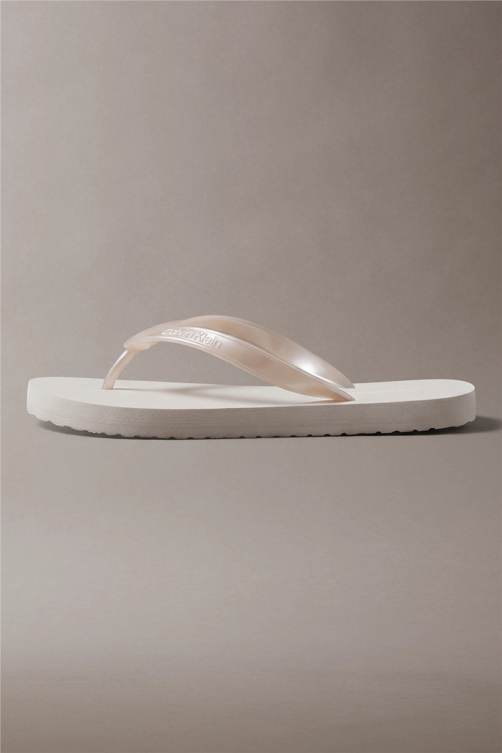 Calvin Klein Flip Flop Tpu Metall Kadın Terlik Gri