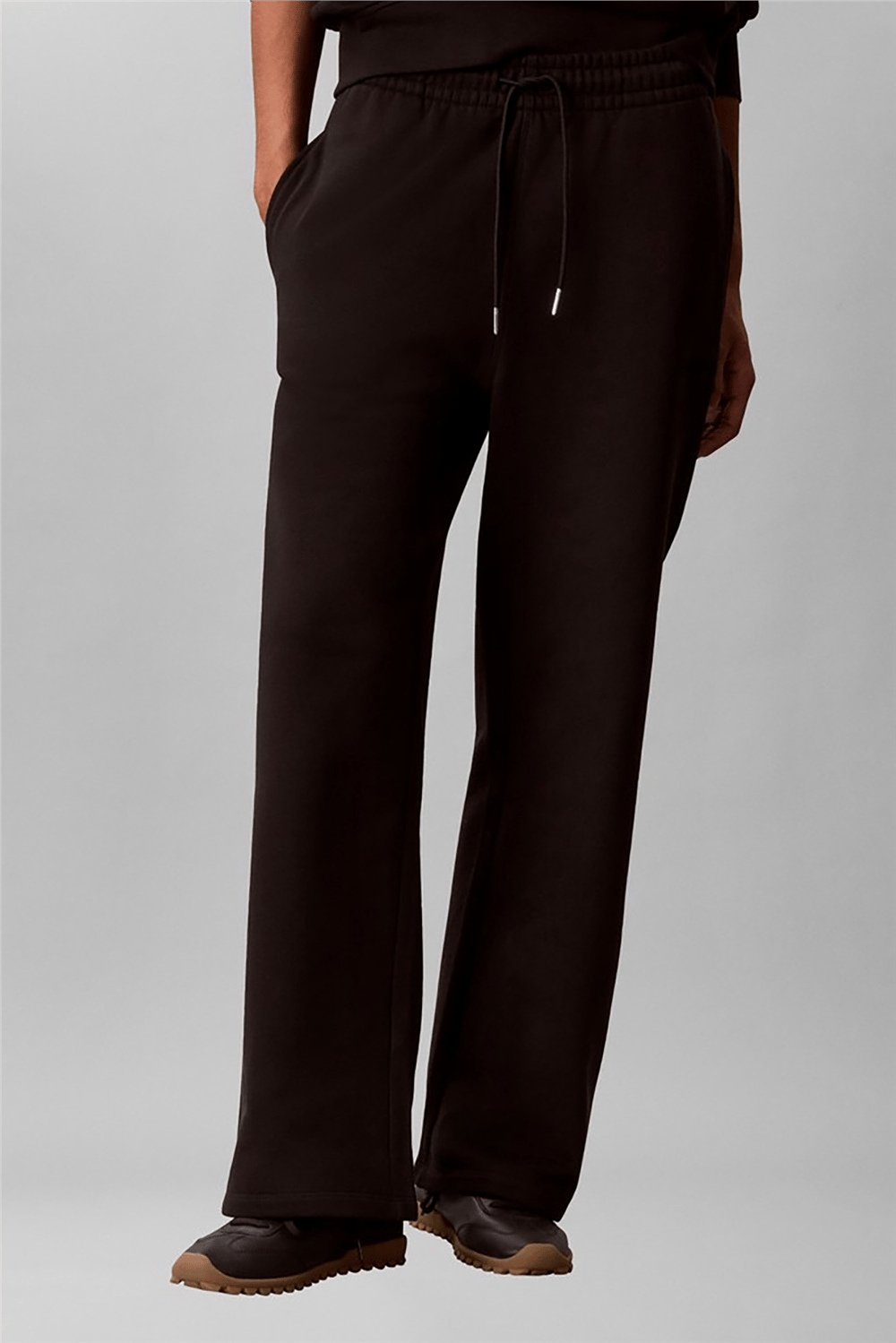 Calvin Klein French Terry Standard Logo Botto Kadın Eşofman Altı Siyah