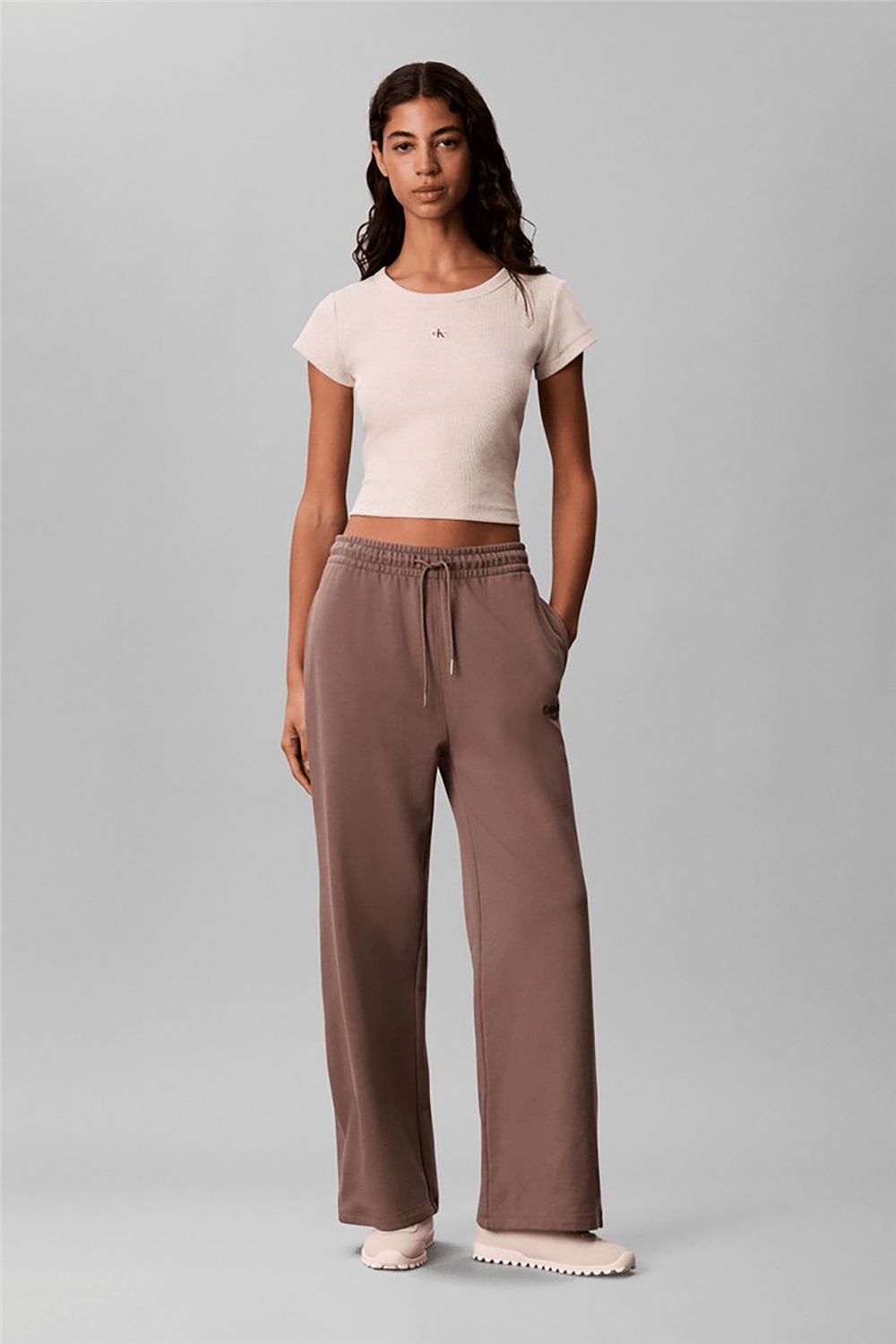 Calvin Klein French Terry Standard Logo Botto Kadın Eşofman Altı
