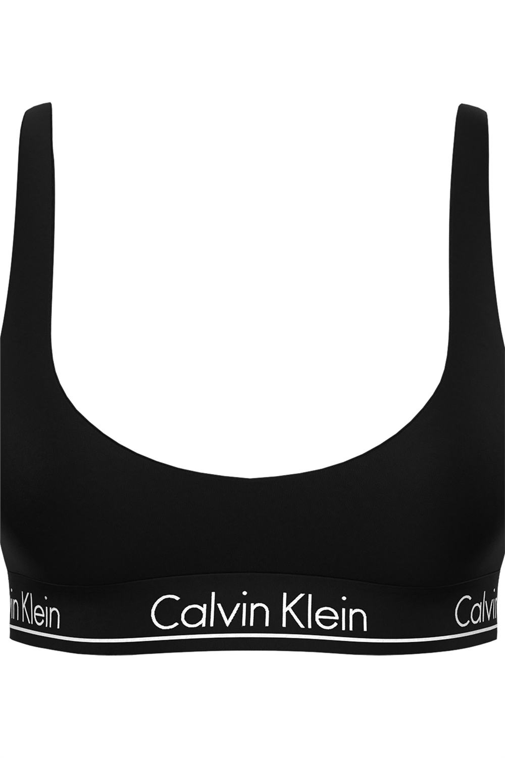 Calvin Klein Halter Bralette Kadın Bikini Üstü Siyah