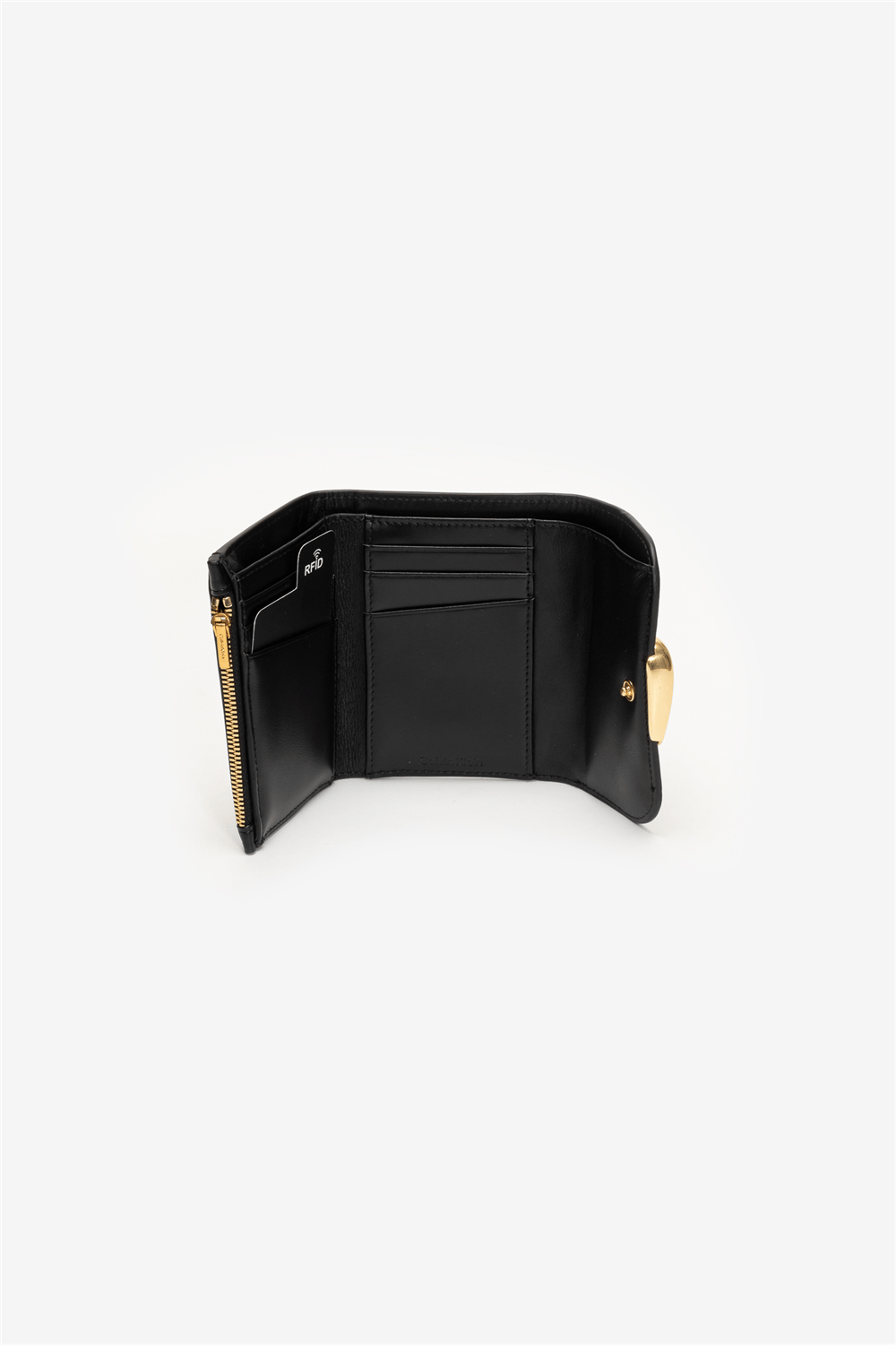 Calvin Klein Hardware Trifold With Zip Pocket Kadın Cüzdan