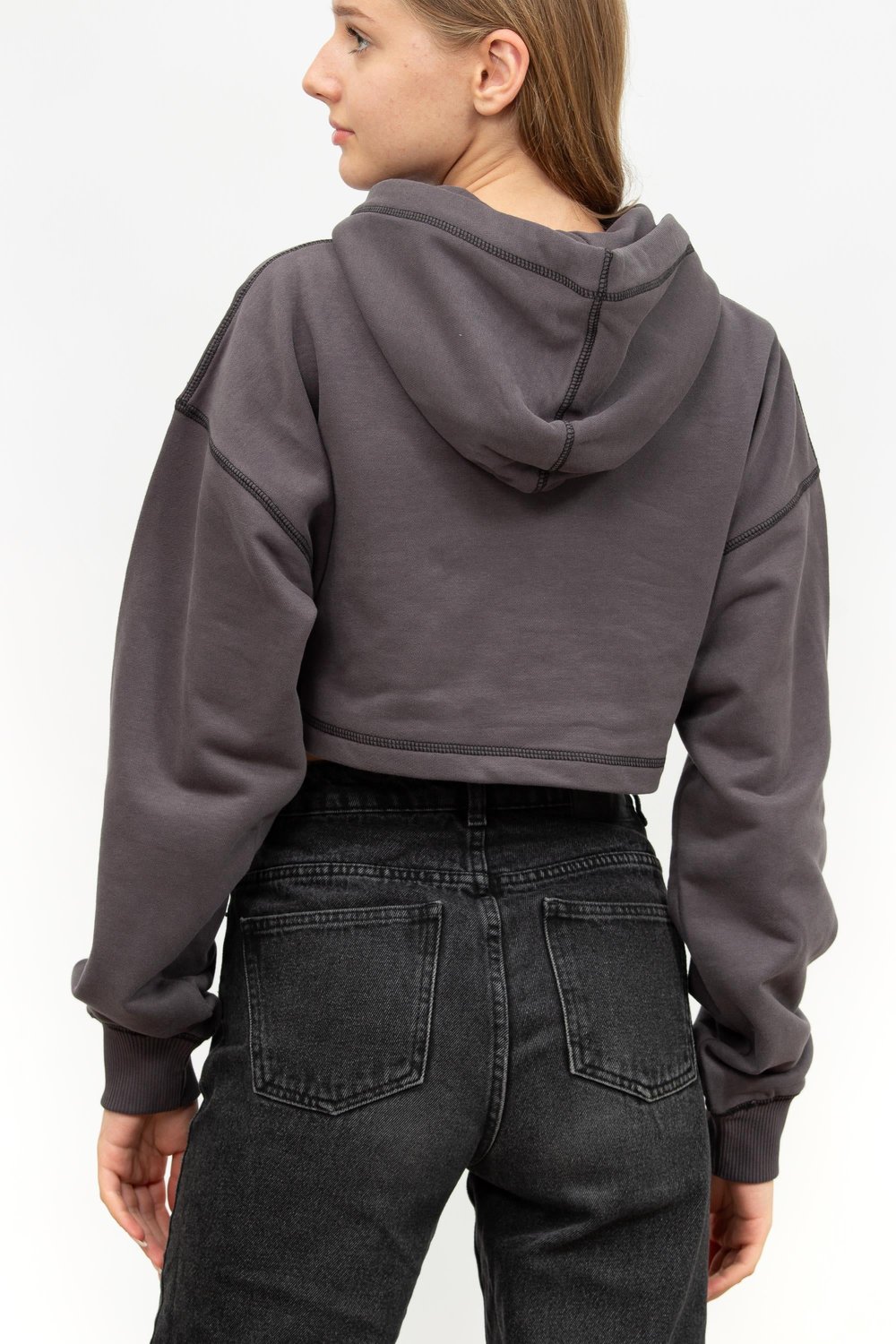 Calvin Klein Hero Monologo Kadın Kapüşonlu Sweatshirt Gri