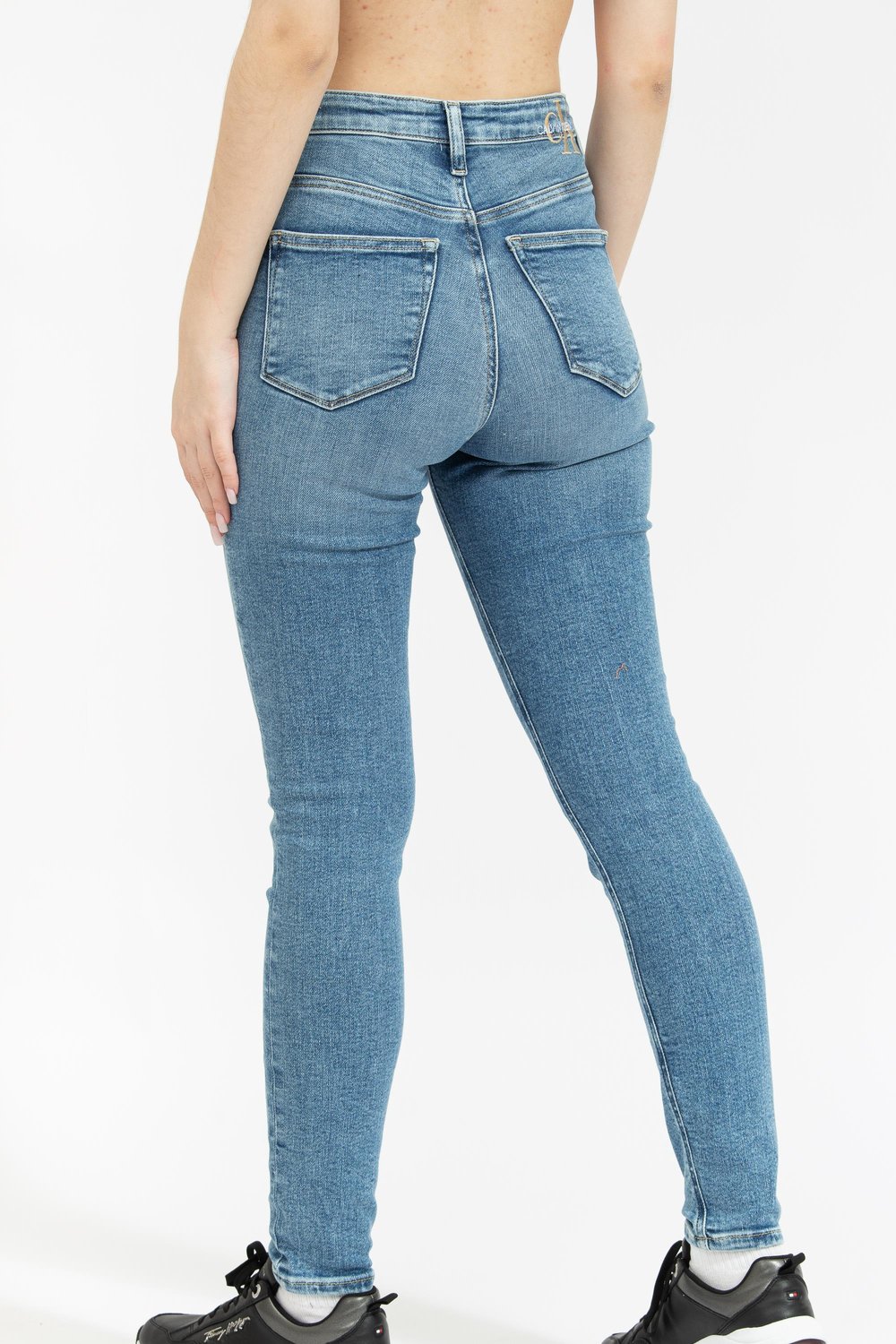 Calvin Klein High Rise Skinny Kadın Jean Pantolon Lacivert