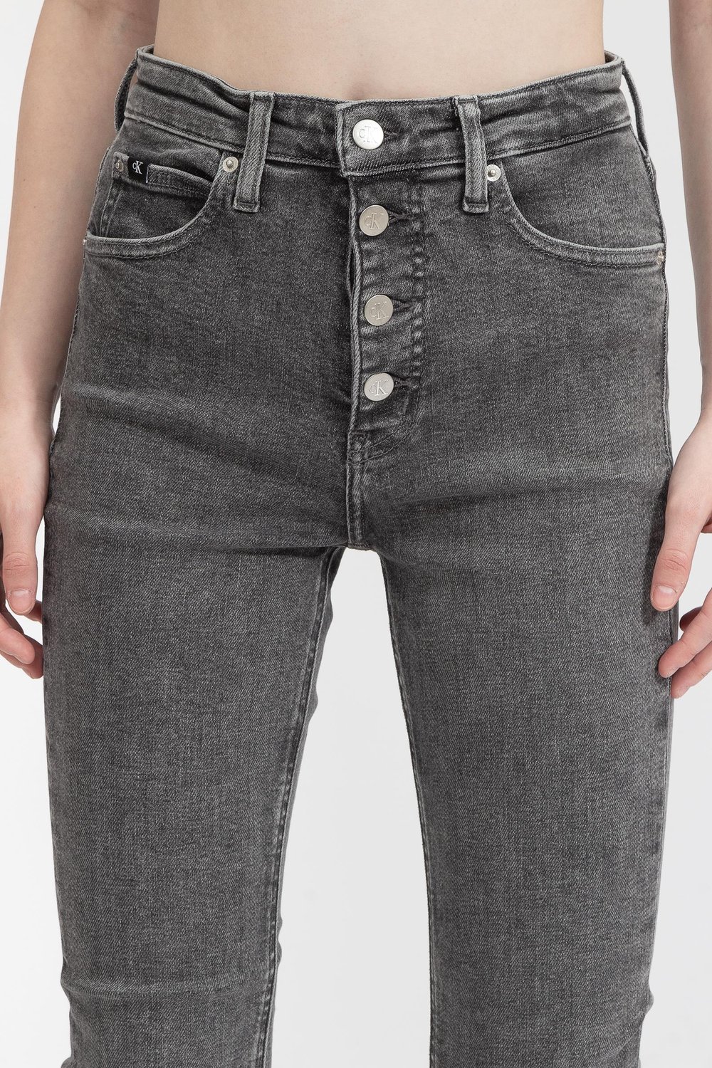 Calvin Klein High Rise Super Skinny Ankle Kadın Jean Pantolon Lacivert