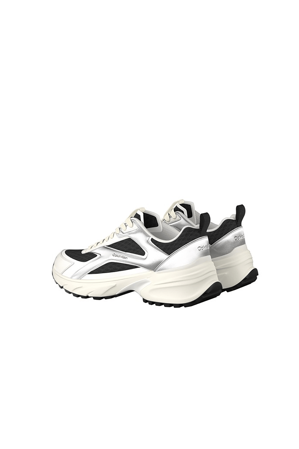 Calvin Klein Hike Run Ckstripe Mesh Met Kadın Sneaker Siyah