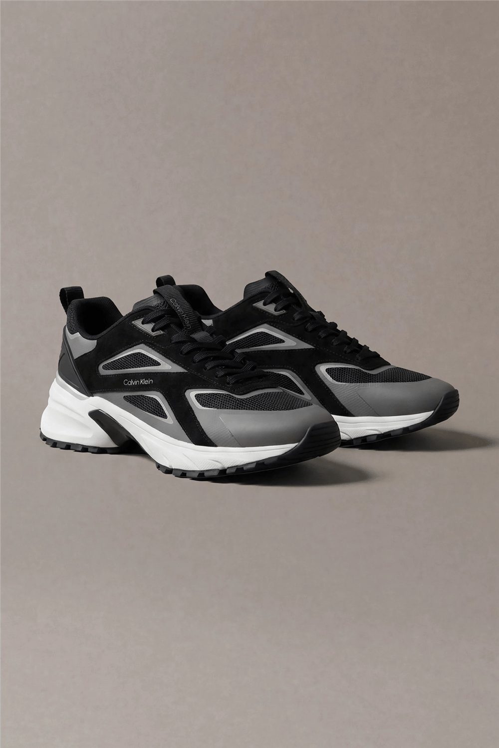 Calvin Klein Hike Runner Ck Stripe Mix Ny-Su Erkek Sneaker Siyah