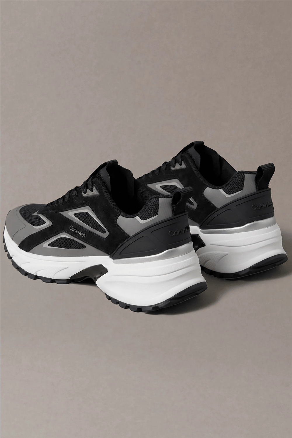 Calvin Klein Hike Runner Ck Stripe Mix Ny-Su Erkek Sneaker Siyah