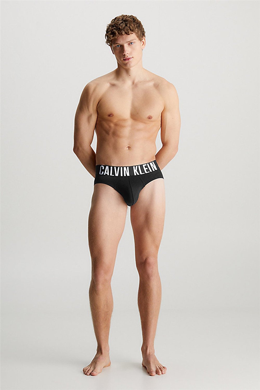 Calvin Klein Hip Brief 3Pk Erkek 3lü Boxer Siyah